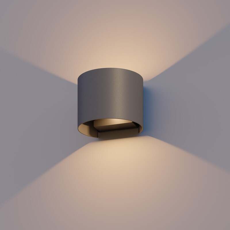 [gebraucht] B-ware Calex Außenwandleuchte Gartenlampe Oval Led Wandleuchte Anthrazit 10x11,5cm