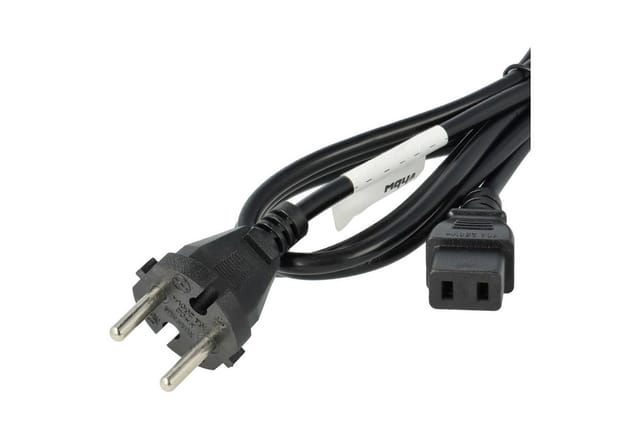 Netzkabel Schutzkontaktstecker kompatibel mit Roland MKS-70, MKS-80, MKS-900, MSQ-700, Modell 760, MKS-30, MKS-50, MKS-7 - C9 Buchse, 2 m - Vhbw