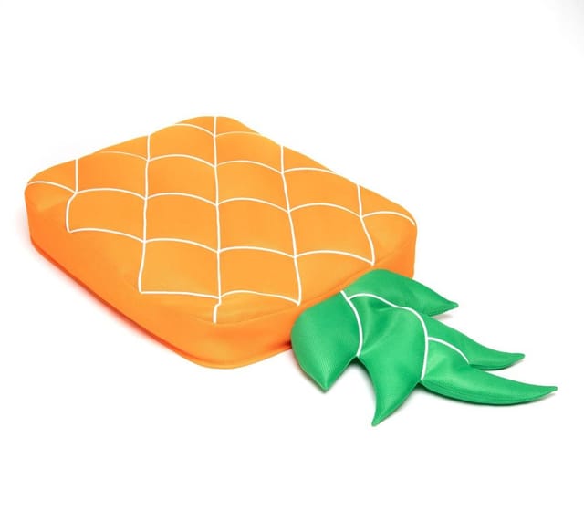 Stoff Schwimminsel Ananas Orange 68x130x13 cm - Westmann