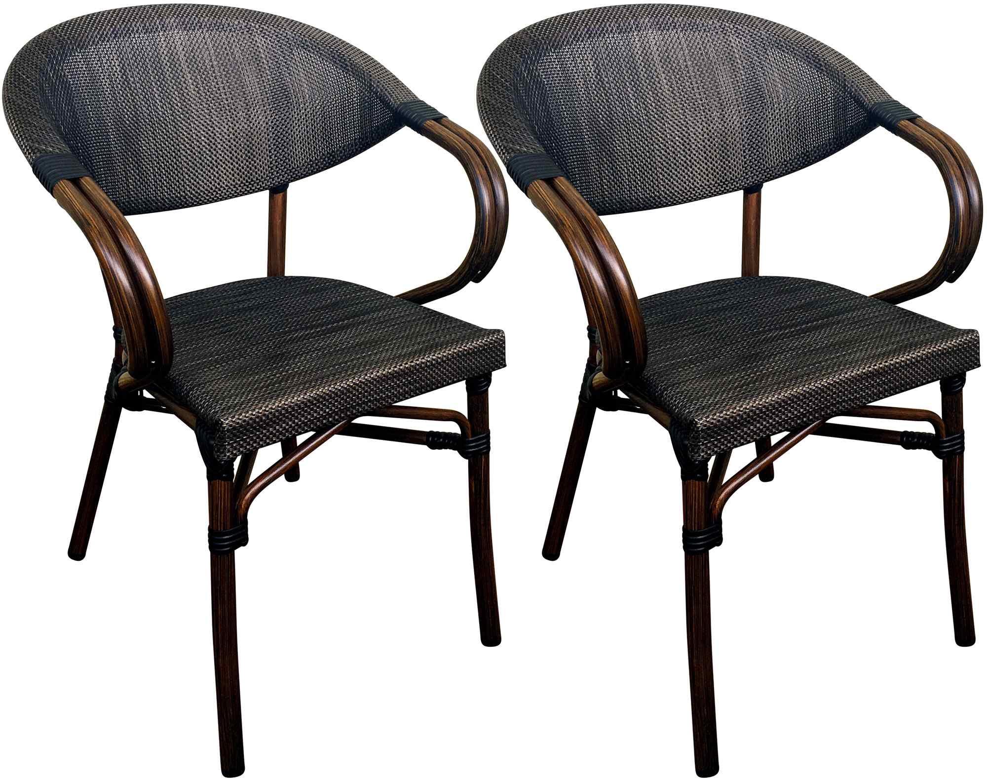 2er Set Bistrostuhl Sorva Coffee