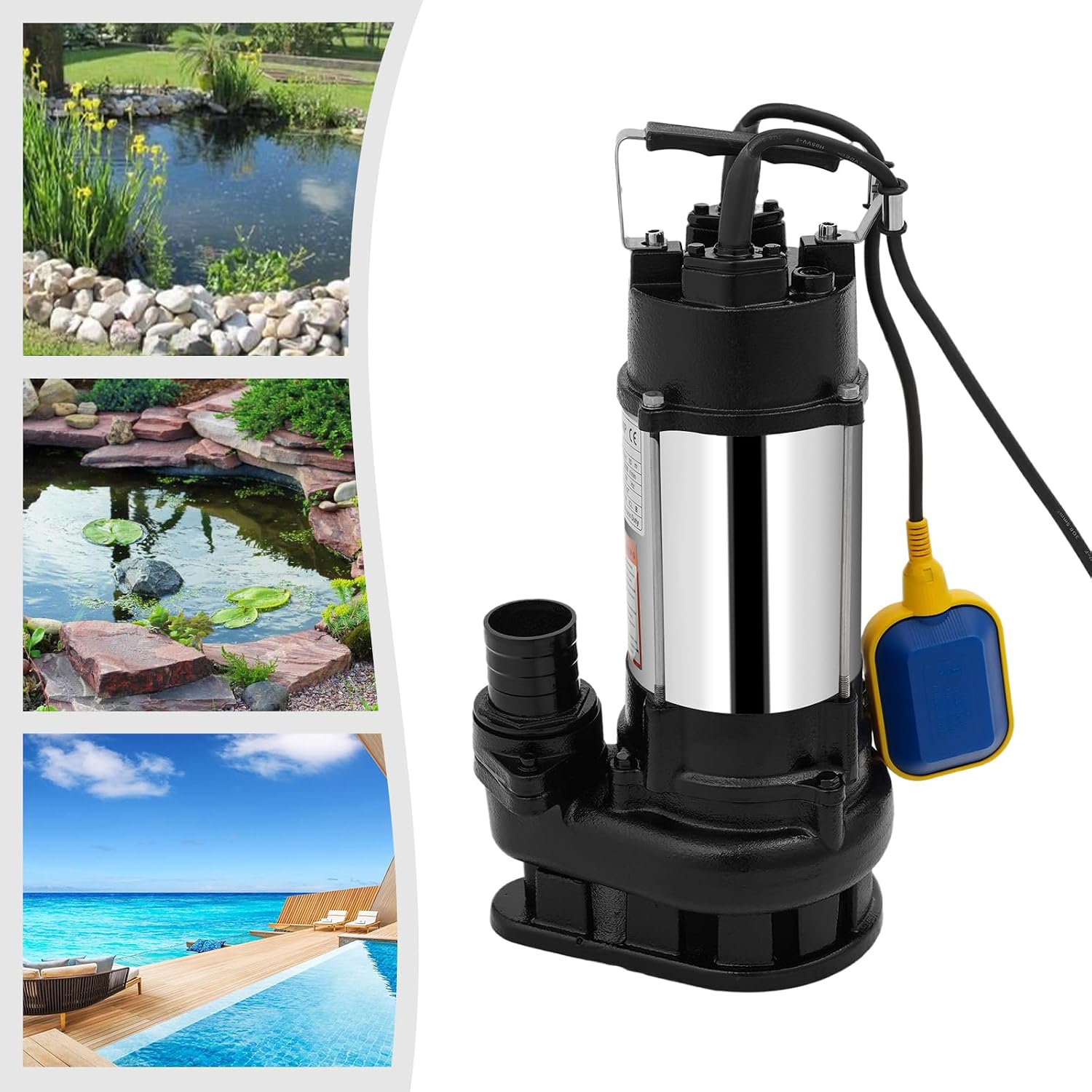 0.55kw Submersible Pump For Sewage Discharge, Submersible Pump With Automatic Float Switch, Submersible Pump With 2in Discharge