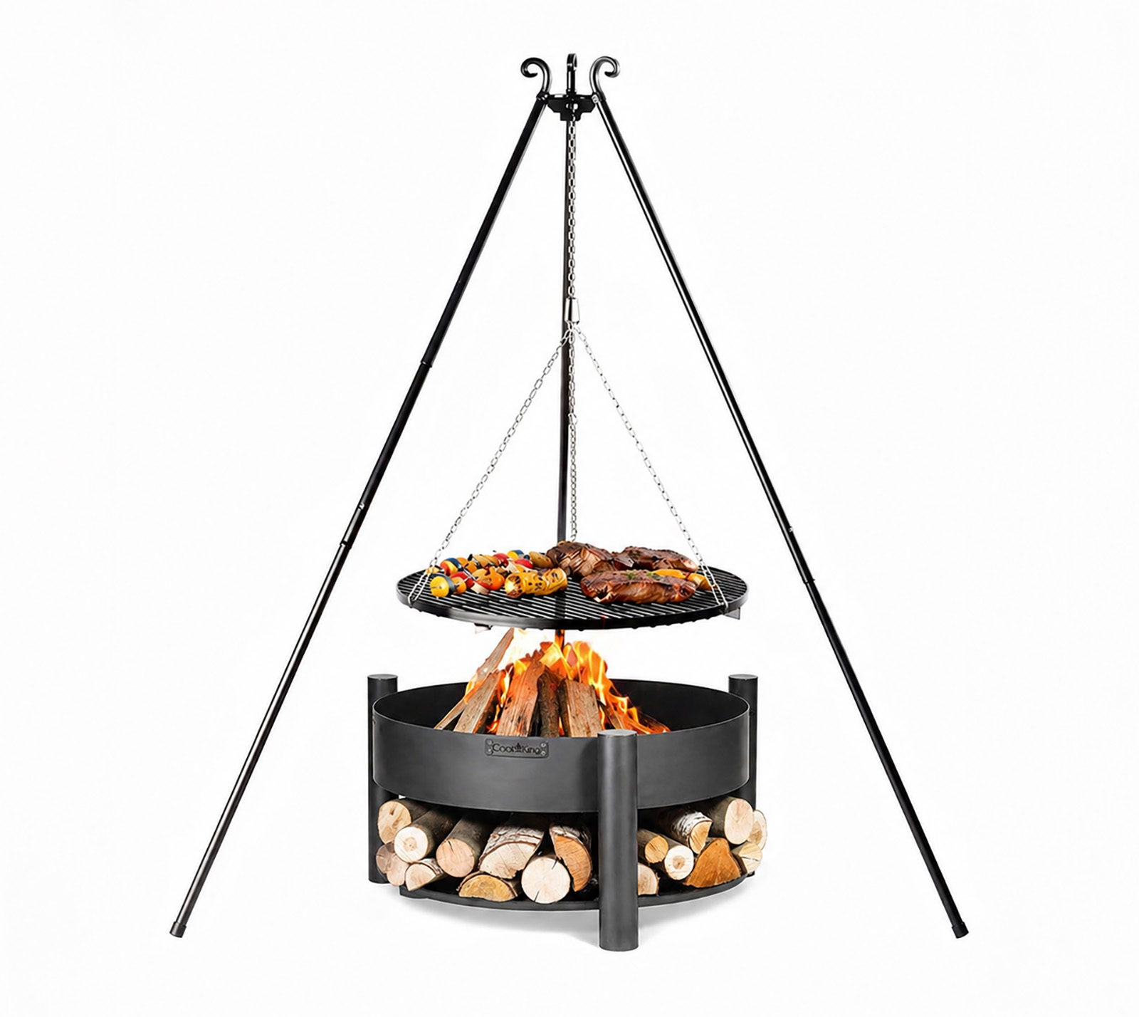 Cookking Schwenkgrill Set Montana 1 Mit Feuerschale, Dreibein Und Grillrost