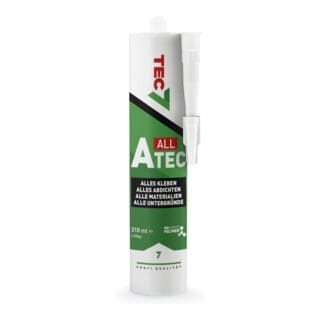Novatech TEC7 A-Tec Dichtstoff 53206217 310ml, All in one Klebstoff, überstreichbar,weiss