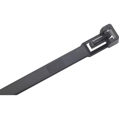 SAPI SAPISELCO Kabelbinder Nylon lösbar schwarz 100St. 280x7,5mm