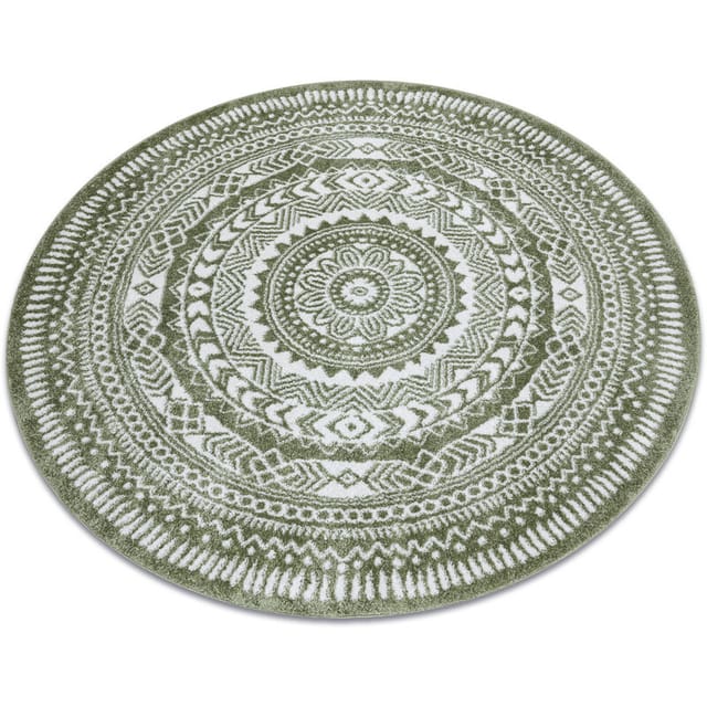Rugsx - Teppich fun Land Napkin Serviette Kreis - grün green rund 140 cm