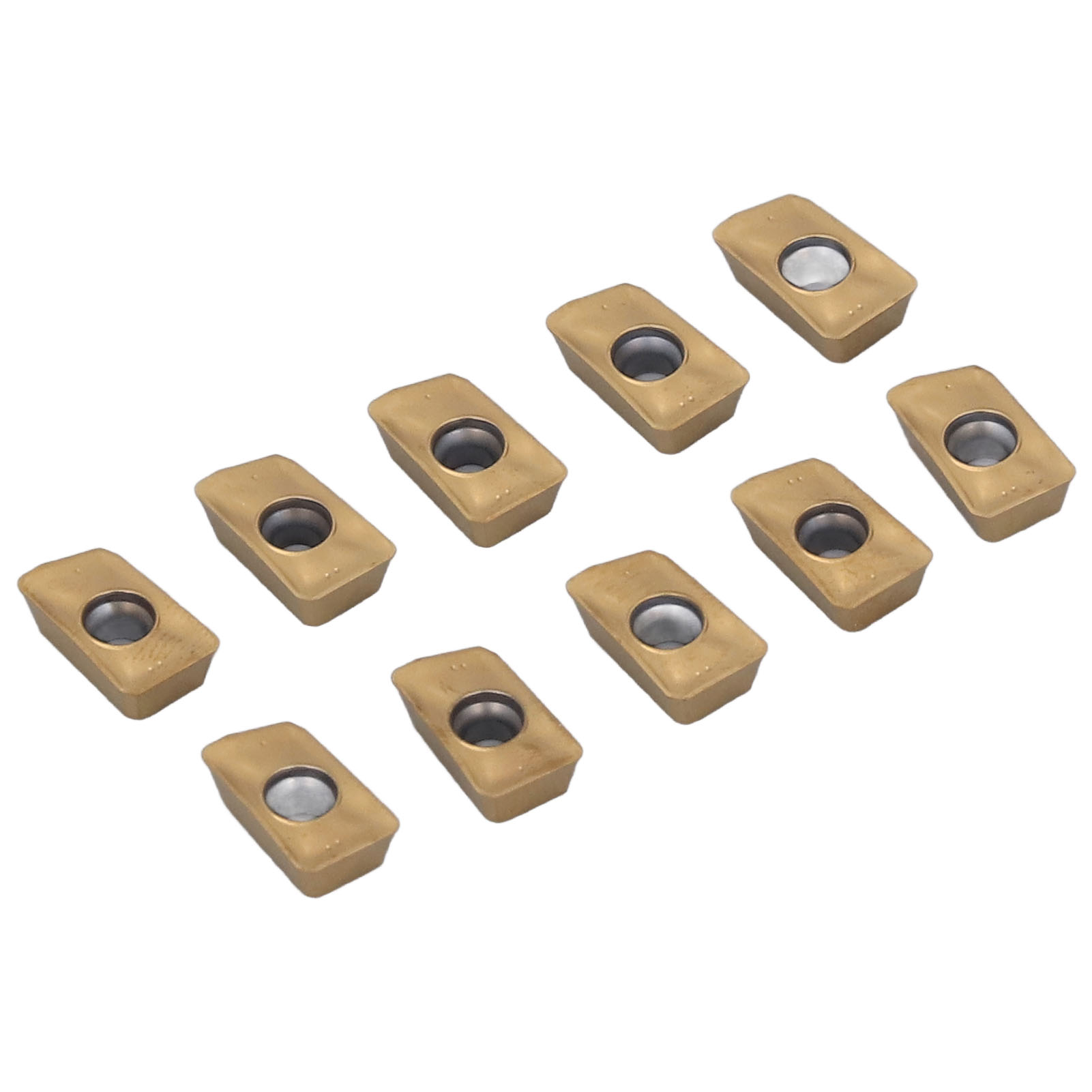 Packung Mit 10 Feinbeschichteten Hartmetall-dreheinsätzen Für Dreh- Und Fräsmaschinen, Clip-typ Apmt1135pder-mo2