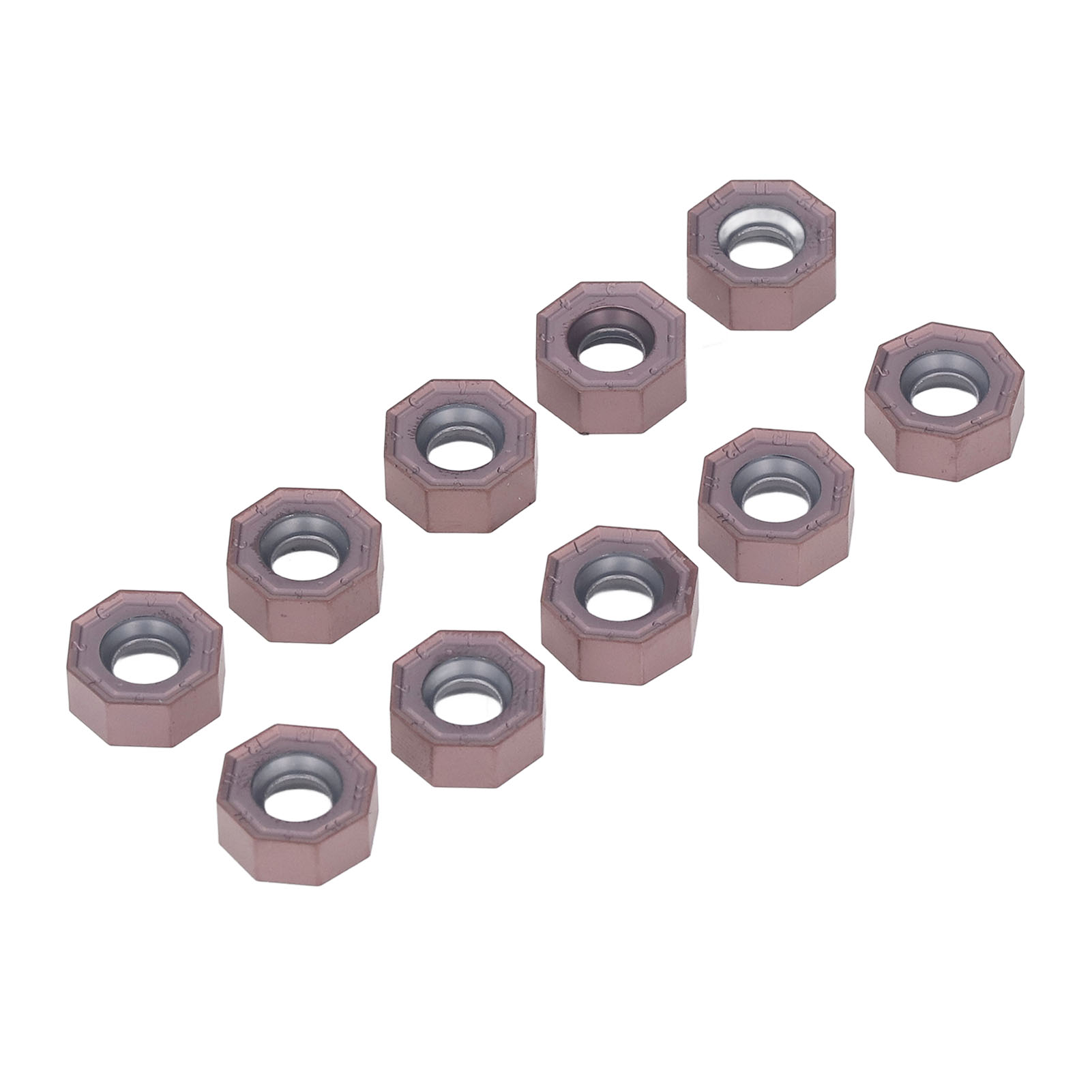 10 Bronzebeschichtete Hartmetall-cnc-wendeschneidplatten Für Industrielle Dreh- Und Fräsmaschinen