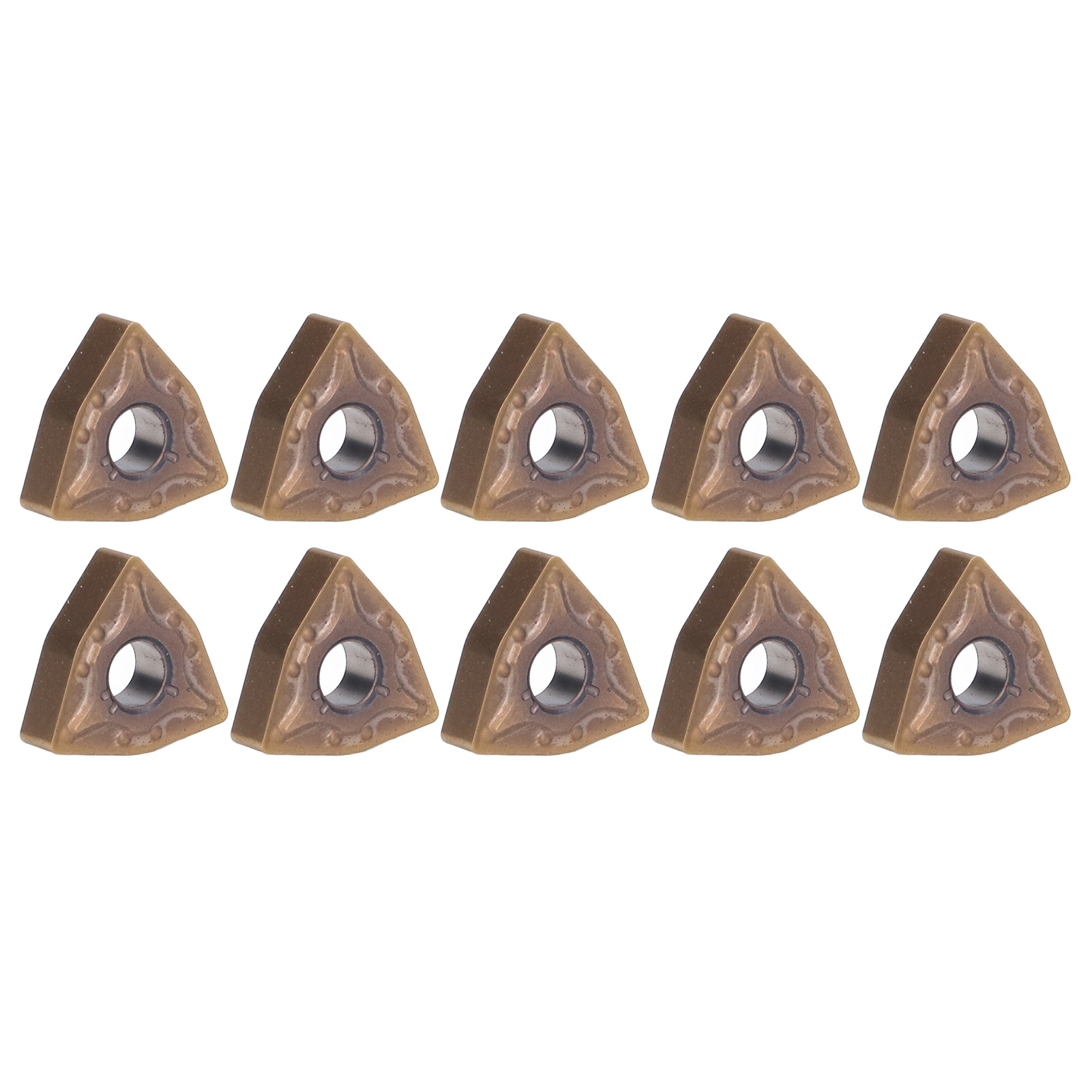 Satz Mit 10 Hartmetall-dreheinsätzen Zum Schruppen Von Edelstahl