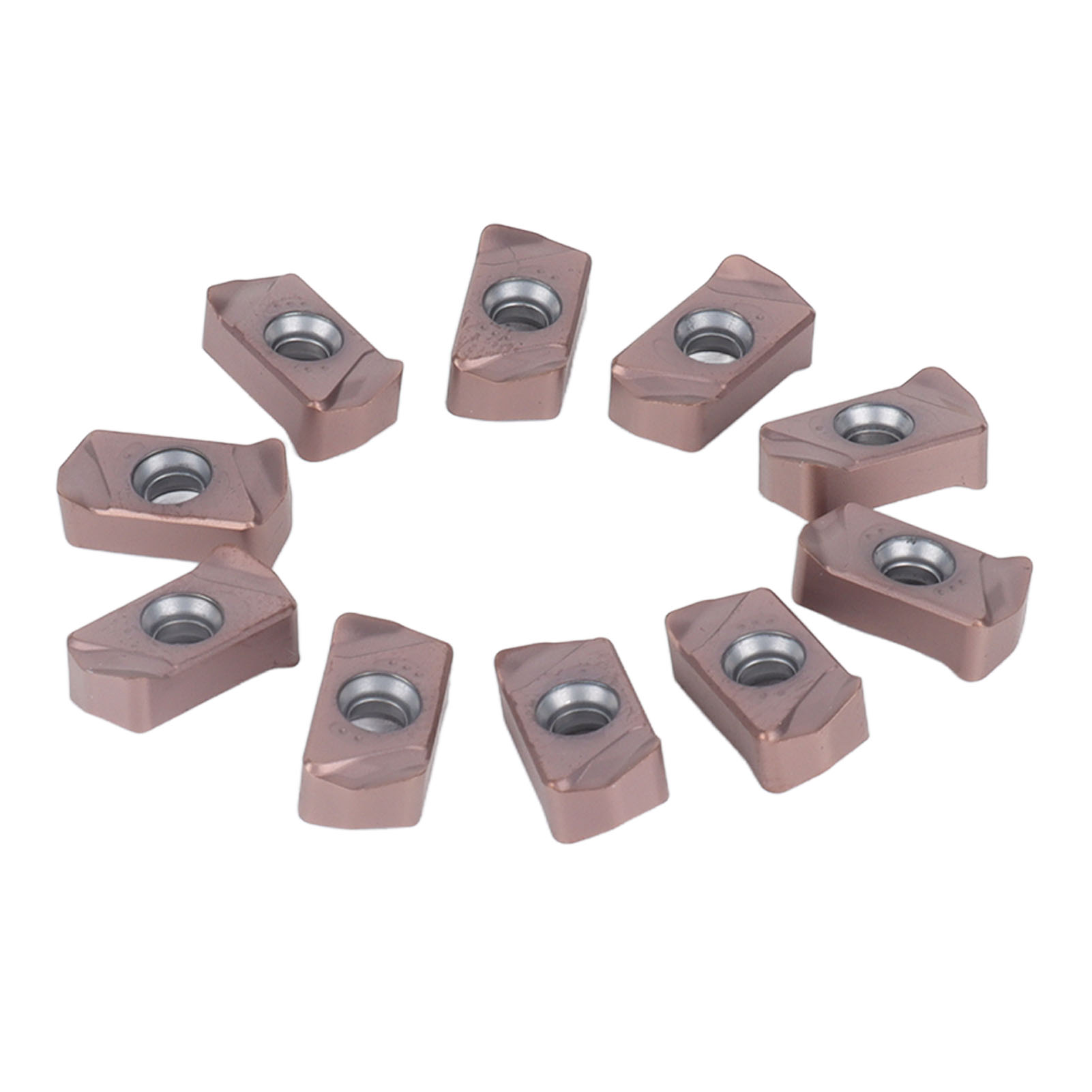 Satz Mit 10 Hartmetall-dreheinsätzen Für Cnc-werkzeuge, Schlichteinsätze Für Drehmaschinen Mit Beschichtung Lnmu0303