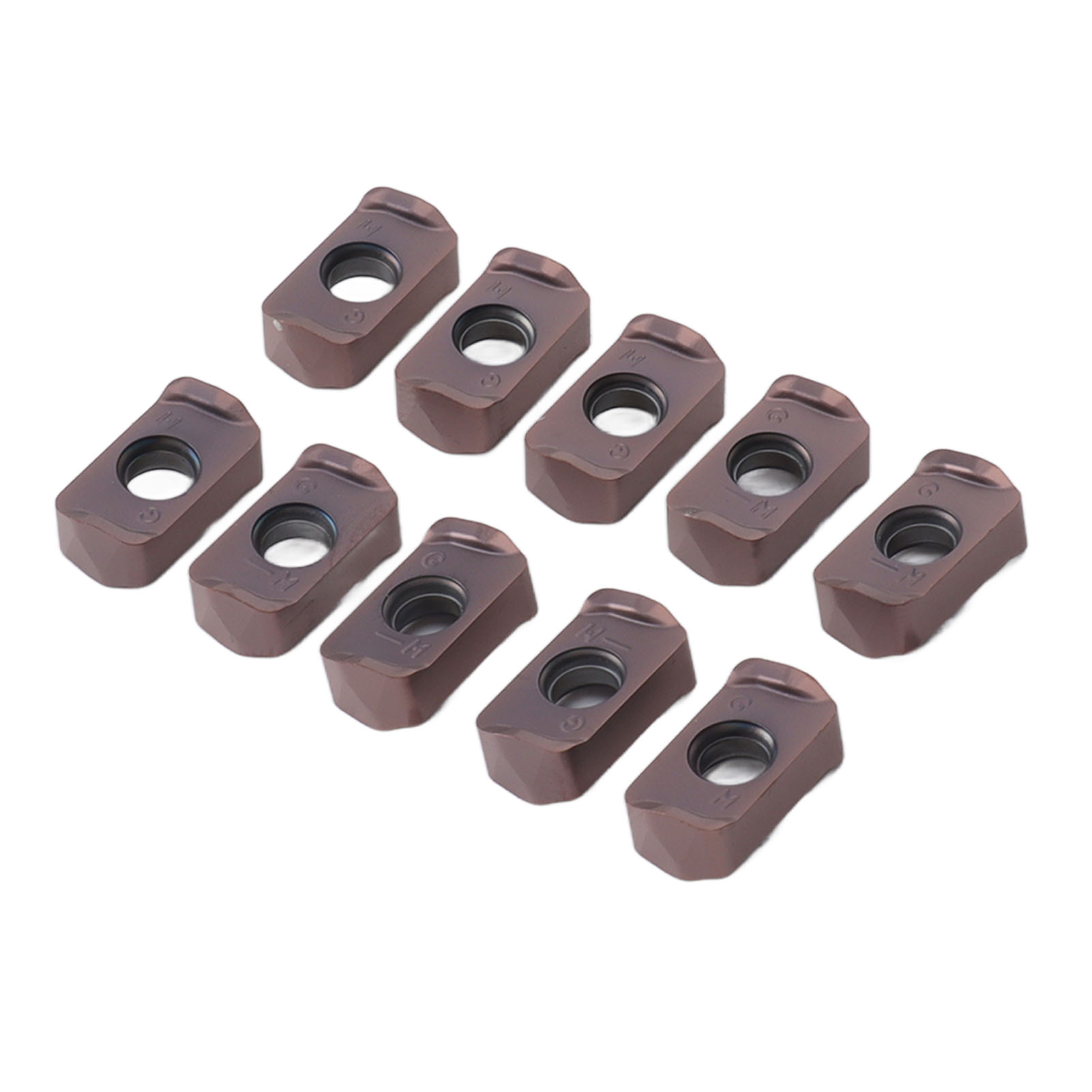 Packung Mit 10 Hartmetall-dreheinsätzen Für Cnc-werkzeuge, Schlichteinsätze Für Drehmaschinen Mit Beschichtung Logu030310