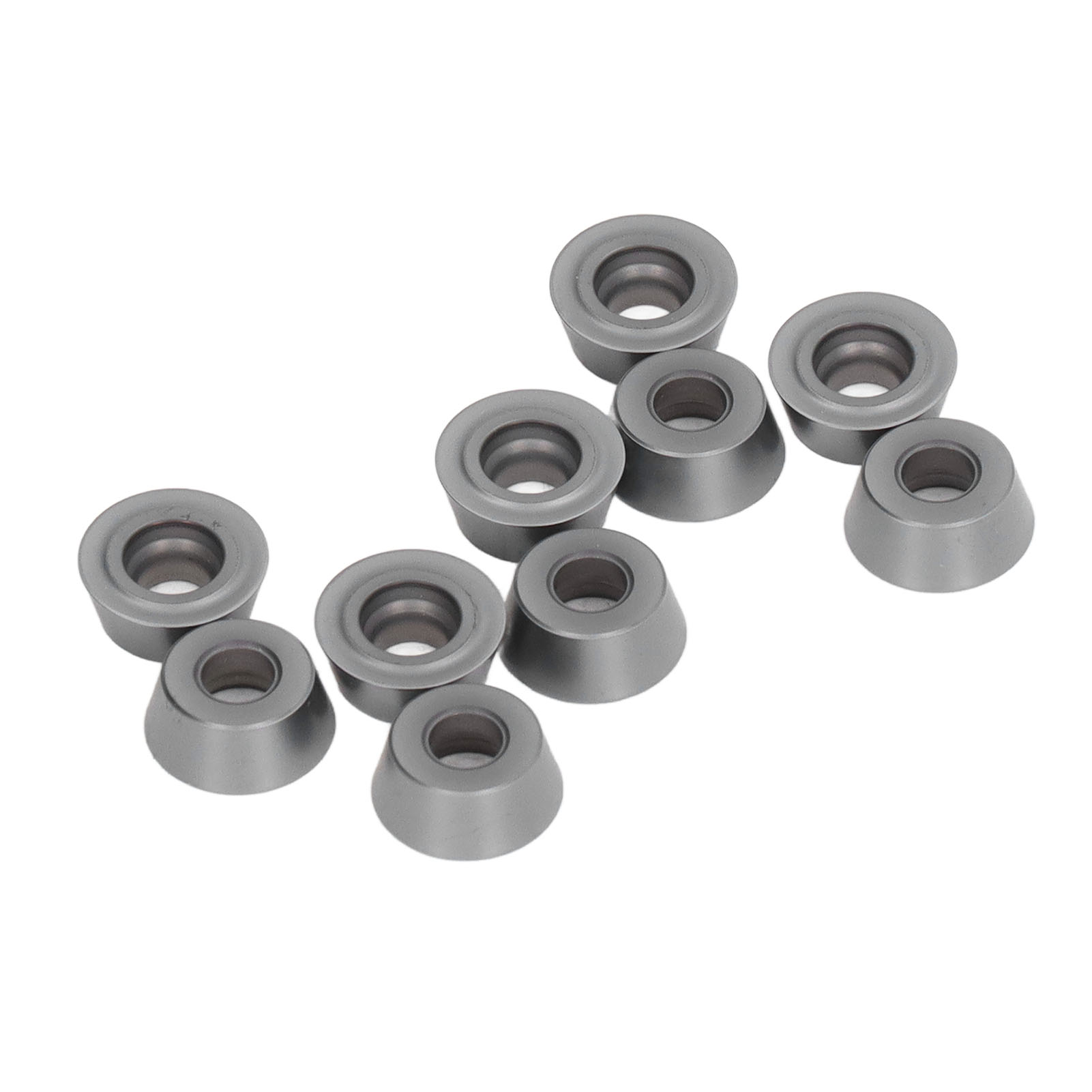 Packung Mit 10 Hochpräzisen Hartmetall-cnc-fräseinsätzen Für Industrielle Drehmaschinen (rdmt1204motn).