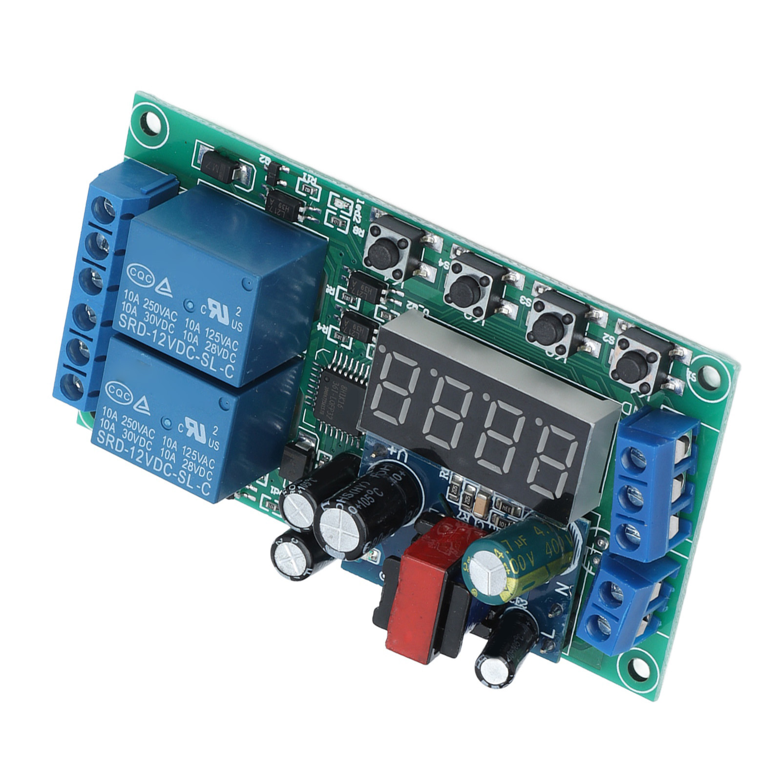 2-kanal-zeitverzögerungsrelaismodul, 220 V Ac Digitale Impulstrigger-timer-steuerplatine Yf-7