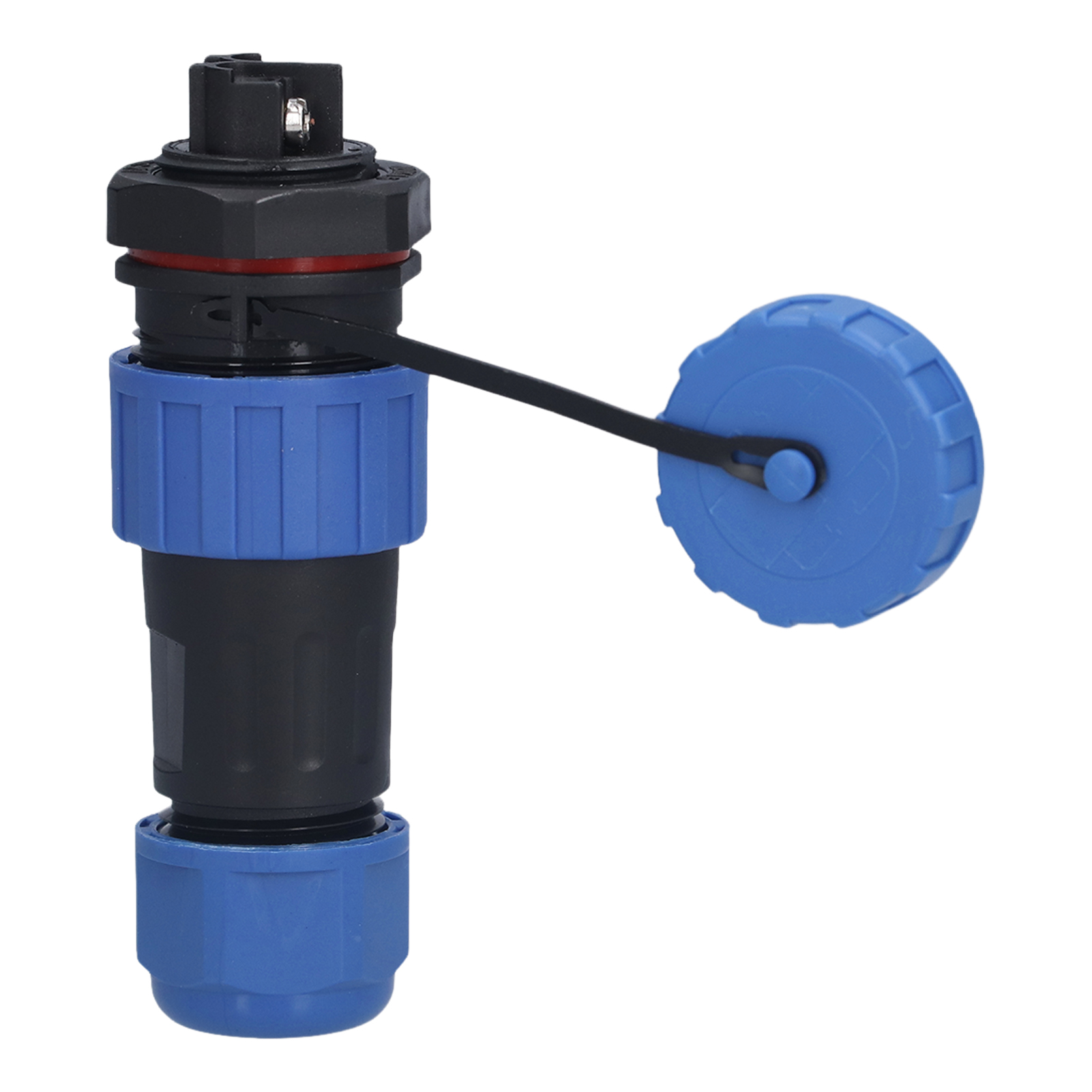 Wasserdichter Ip68-stecker, Rückseitige Mutter, 250-v-flugzeugstromstecker Für Kabel, Lp202-pins