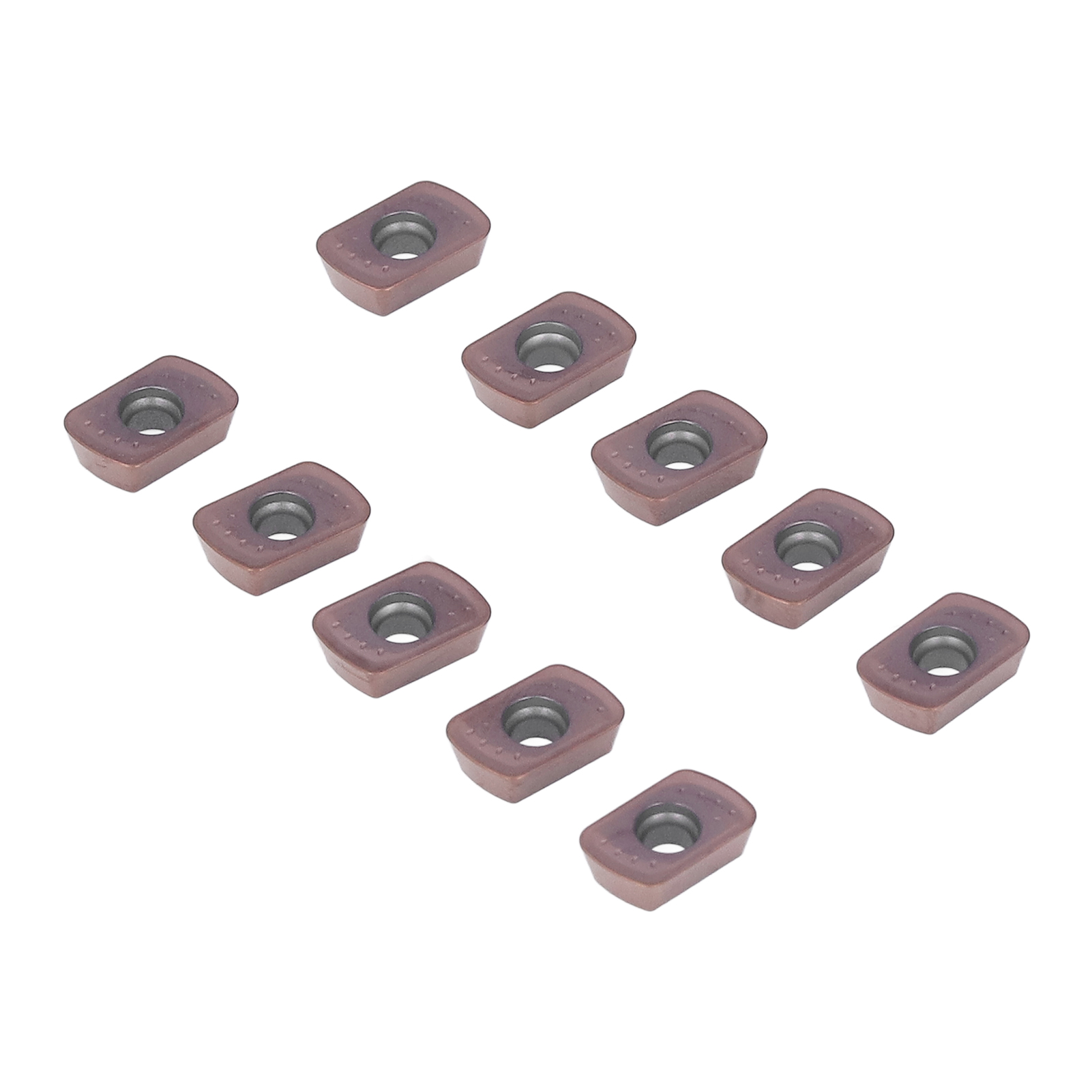 Satz Mit 10 Beschichteten Hartmetall-wendeschneidplatten Zum Drehen Und Fräsen, Cnc-schneidwerkzeug Für Stahl