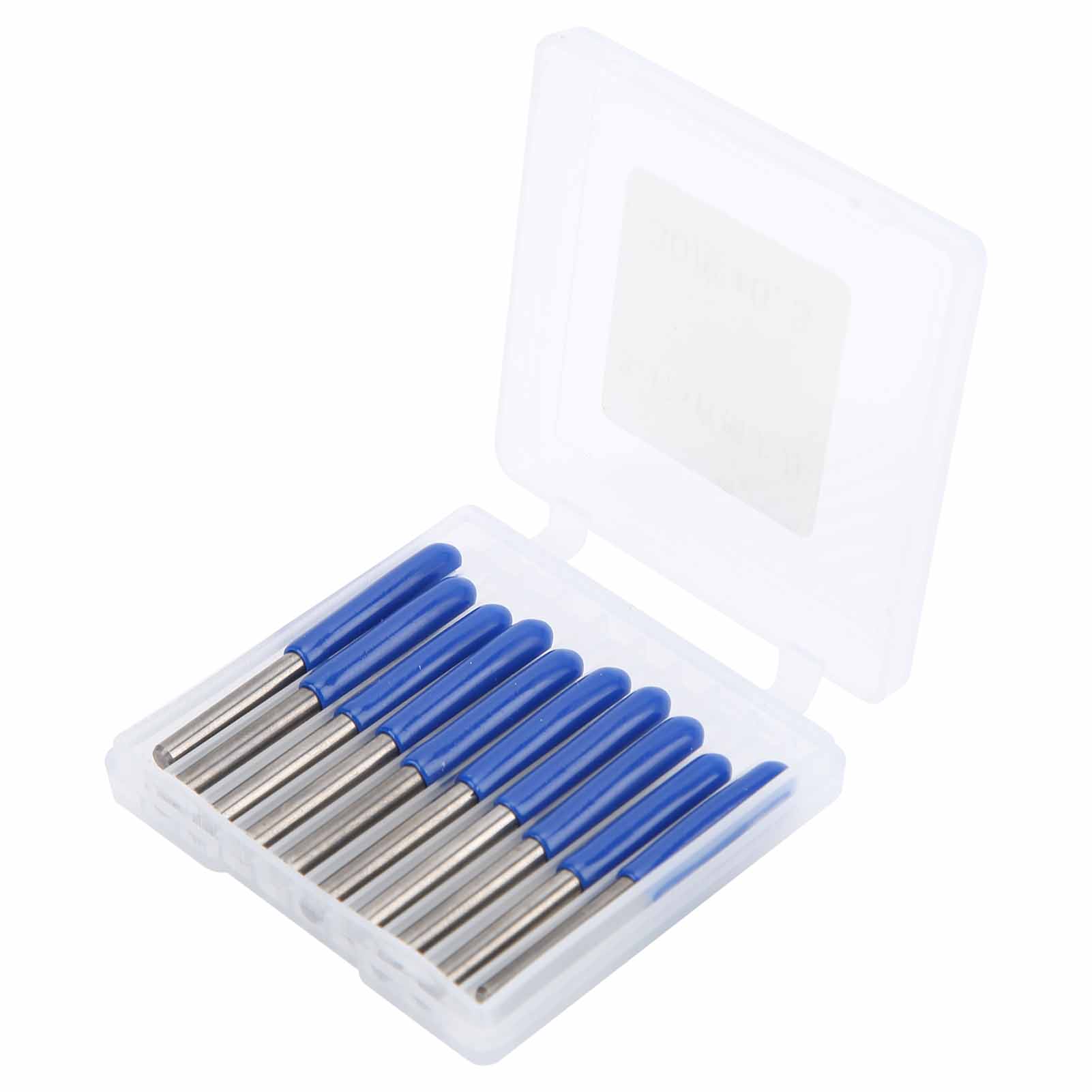 Set Mit 10 3,175 Mm Wolframstahl-fräsern Für Holzschnitzerei Und Gravur, 30°-winkel X 0,3 Mm