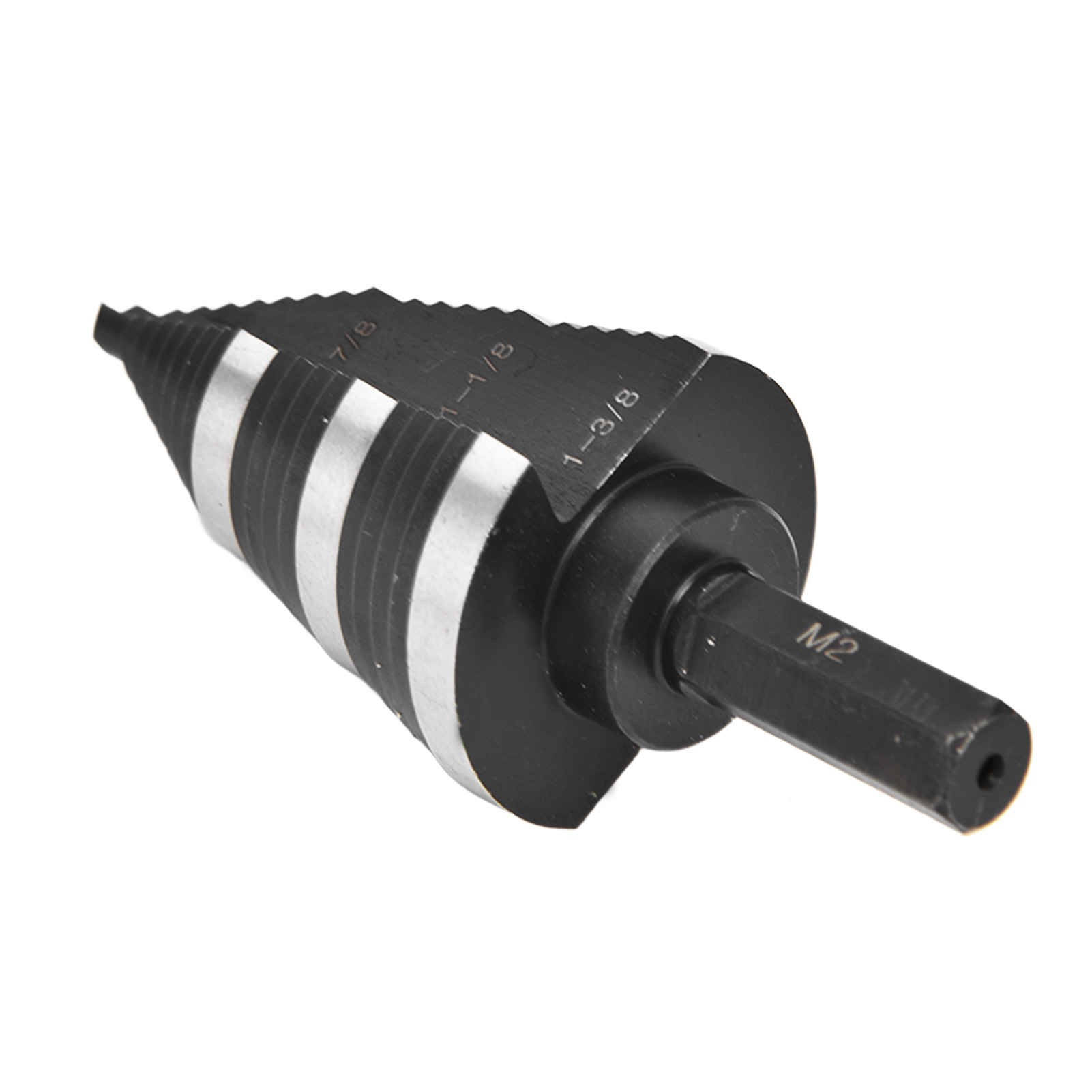 Stufenbohrer 3/16" Bis 1-3/8", M2 Nitrierter Schnellarbeitsstahl, Mit 3/8"-sechskantschaft