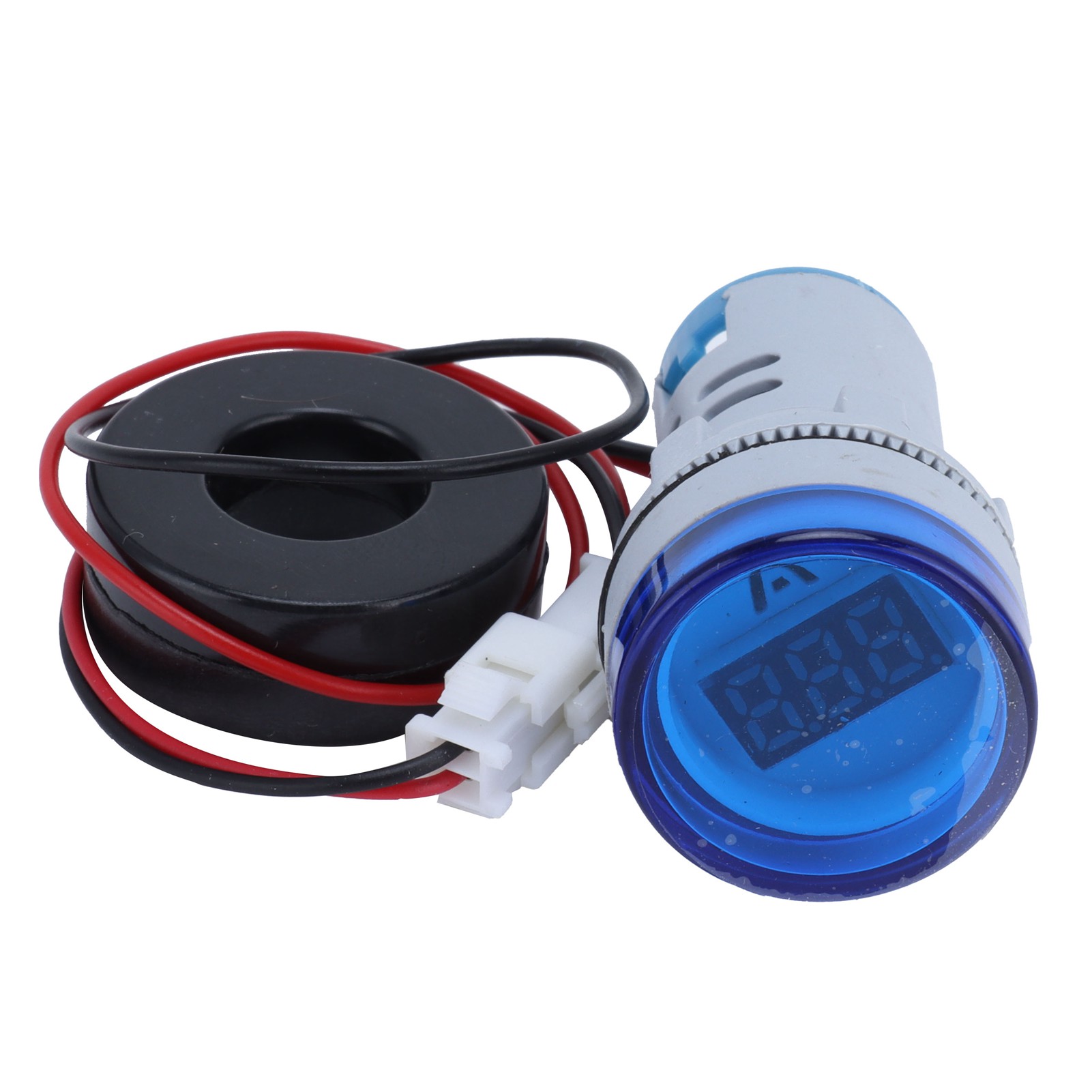Rundes Und Präzises Digitales Amperemeter Mit Kontrollleuchte, 220 V Wechselstrom, Ad16-22dsa, Blau