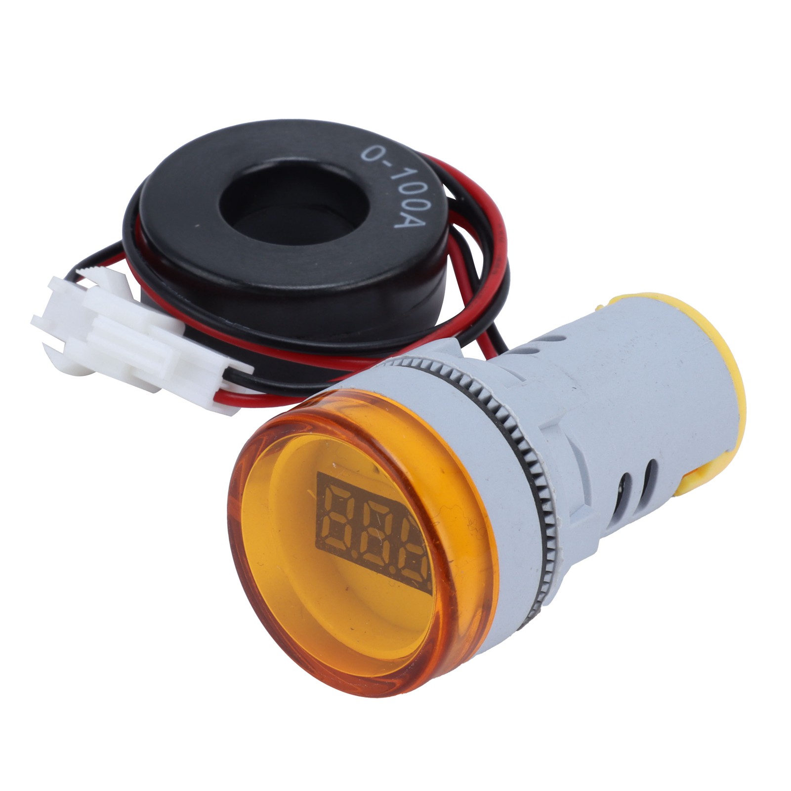 Rundes Und Präzises Digitales Amperemeter Mit Signalanzeige, 220 V Wechselstrom, Ad16-22dsay Gelb