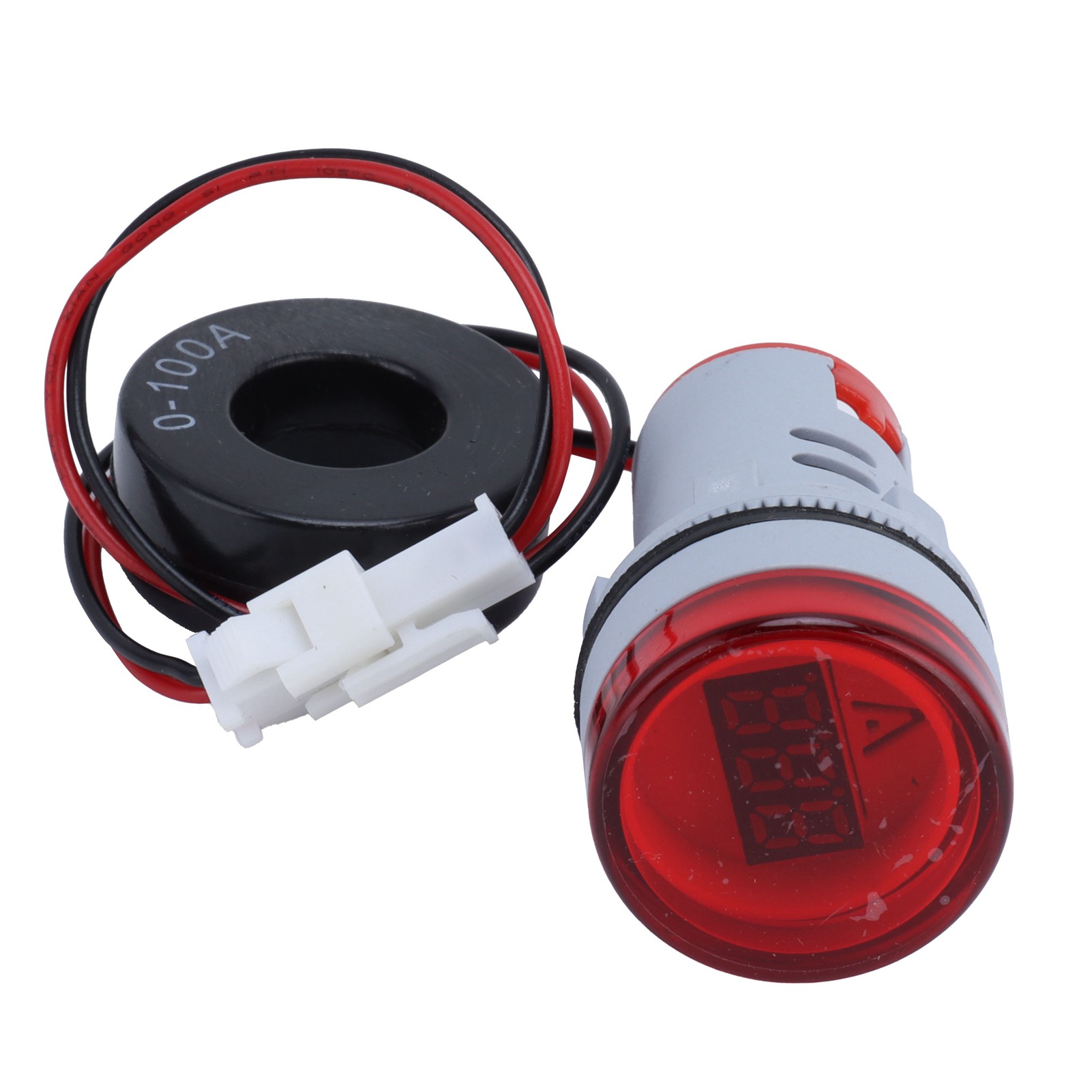 Rundes Und Präzises Digitales Amperemeter Mit Lichtsignalanzeige, 220 V Ac, Ad16-22dsared