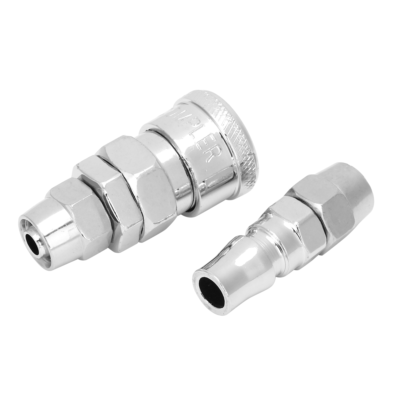 Satz Mit 2 Selbstsichernden Schnellkupplungen Aus Legiertem Stahl Für Druckluftschläuche 30sp+30pp