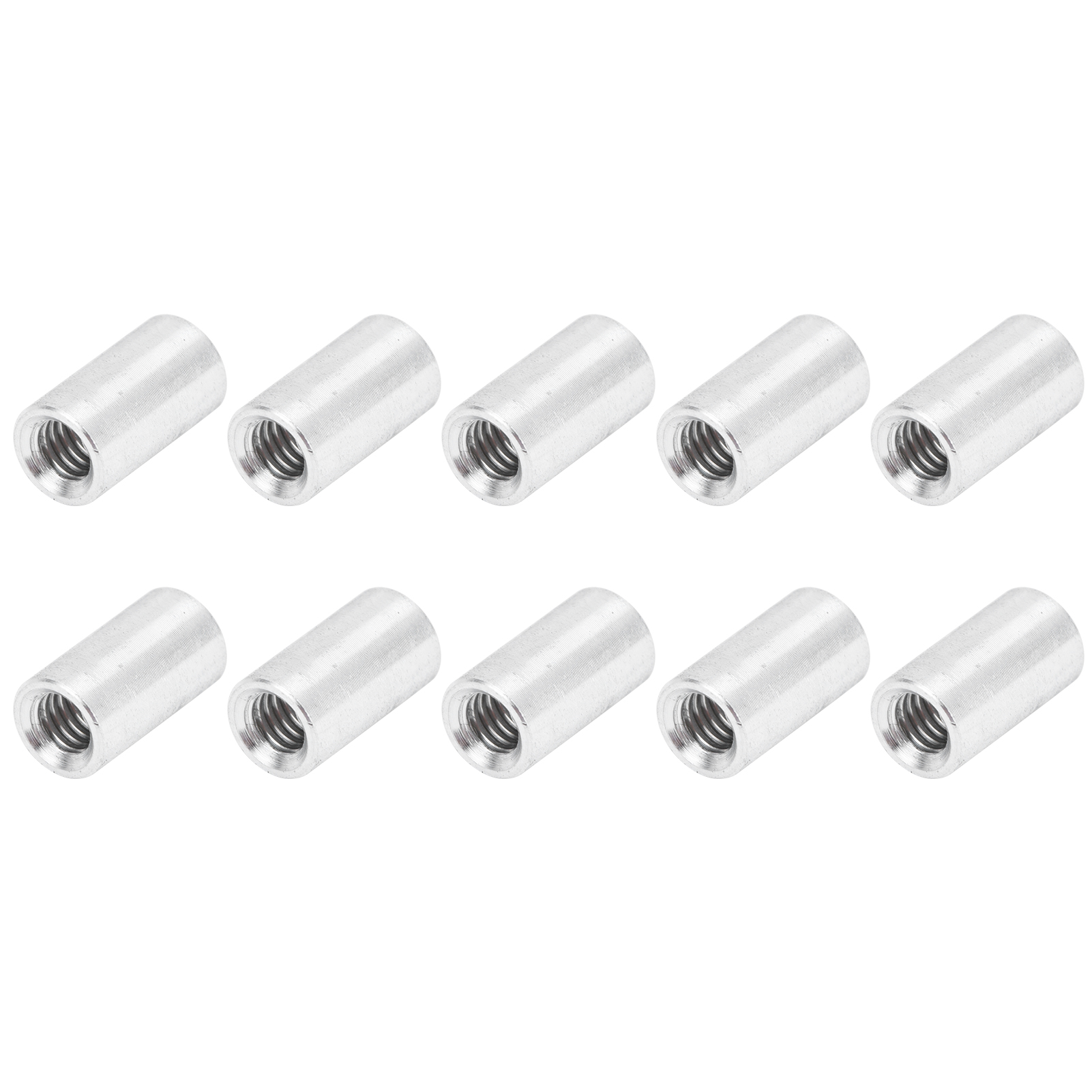 Packung Mit 10 Runden Distanzstücken Aus Aluminiumlegierung, Innengewinde, Zum Verbinden Von Säulen, Länge 12 Mm (m4 X 0,7 Mm).