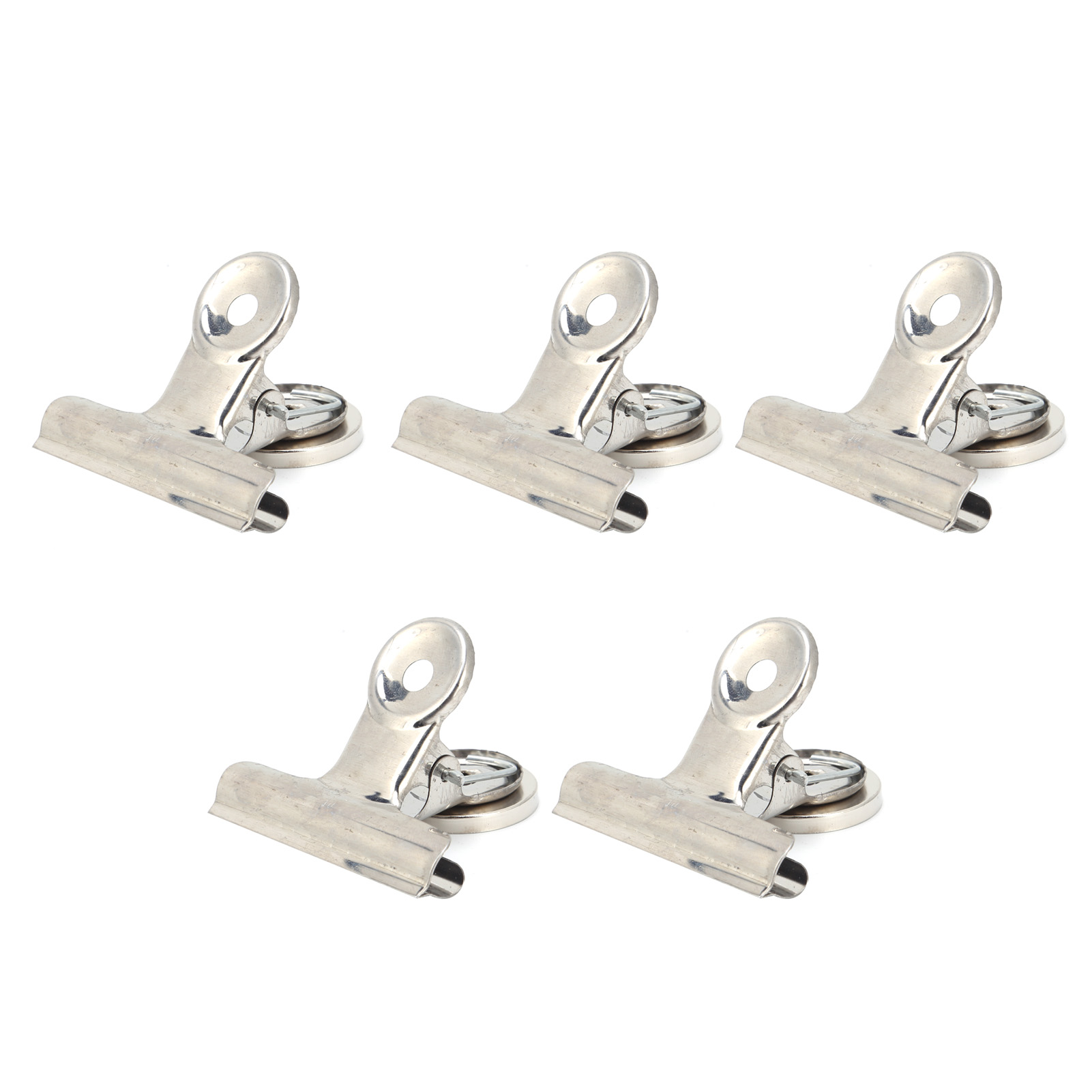 Set Mit 5 Runden Magnetclips, 50 Mm Durchmesser, Aus Robustem Edelstahl Zur Aufbewahrung Und Dekoration