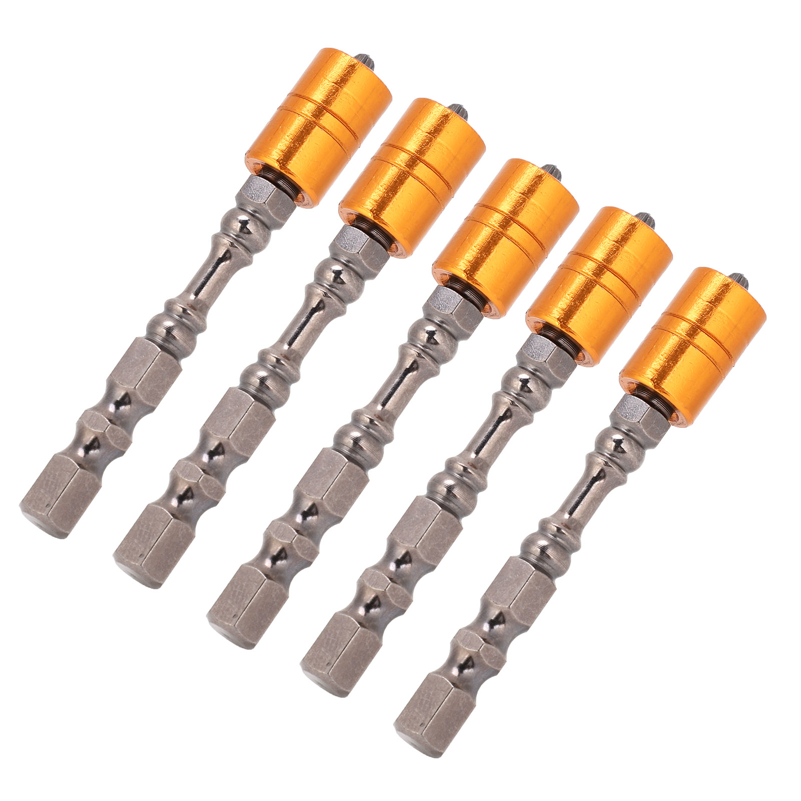 5 Schraubendreherbits Aus Legiertem Stahl Mit Magnetspule Zum Ein- Und Ausschrauben, 65 Mm