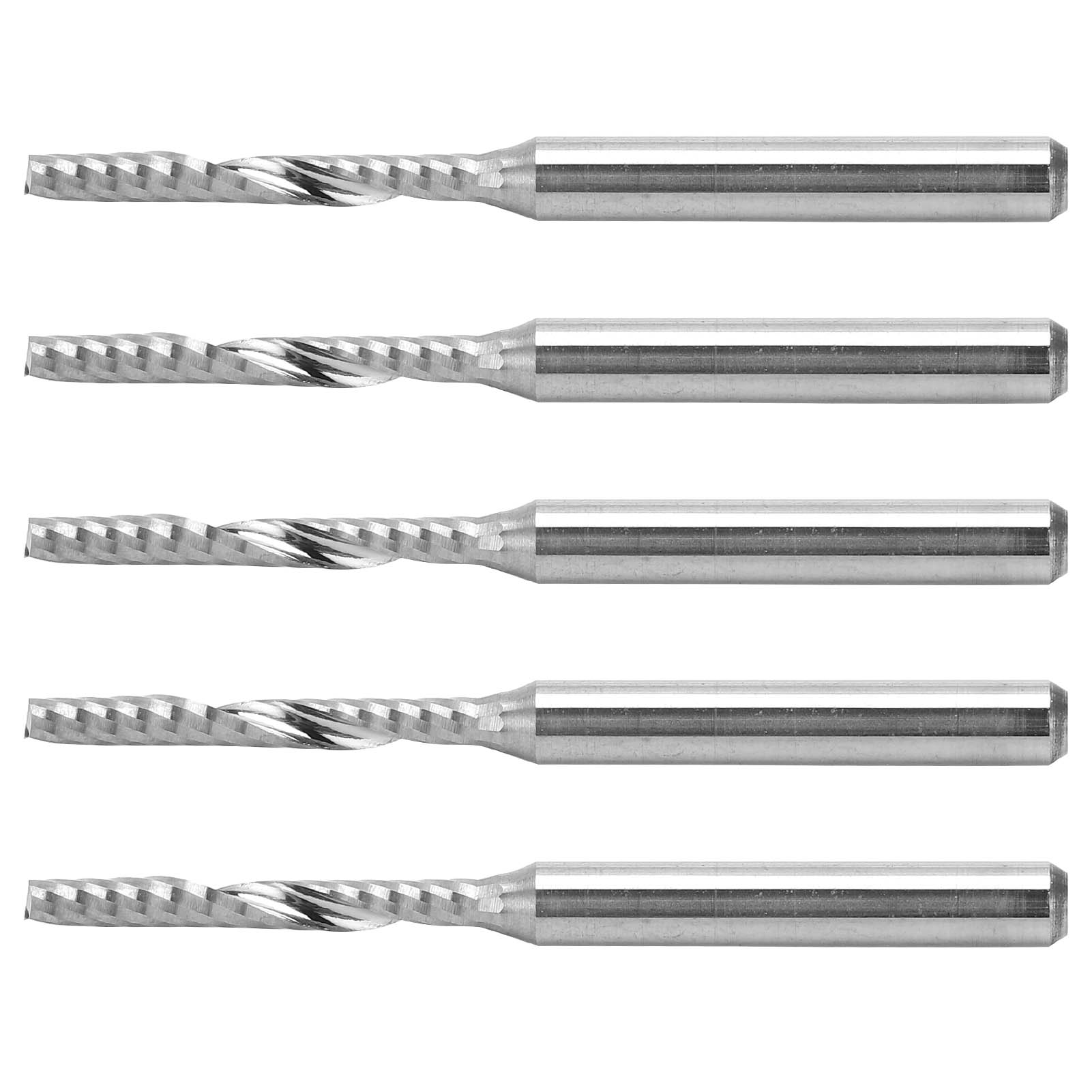 Set Mit 5 Spiralförmigen Holzschnitzmessern, Wolframstahl, 3,175 X 2 X 17 Mm