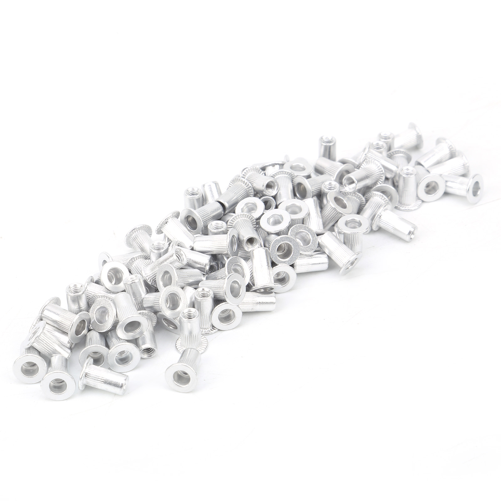 100 Aluminium-flachkopf-zugnietmuttern, Vertikal-hardware-zubehör Wj-30045m3