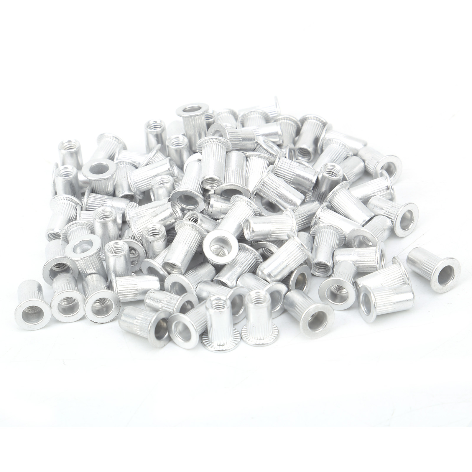 100 Aluminium-flachkopf-zugnietmuttern, Vertikal-hardware-zubehör Wj-30045m4