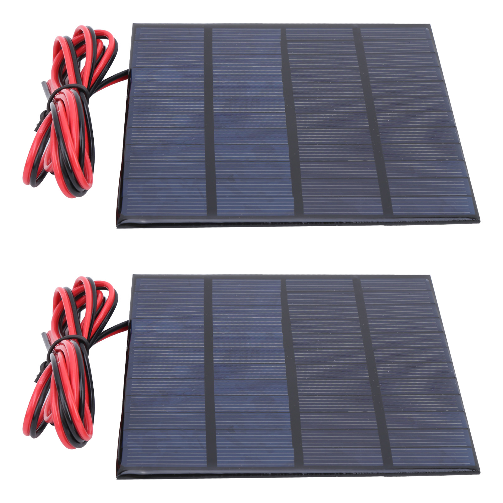 Set Aus 2 Mini-solarbatteriemodulen Mit 1 Meter Kabel, Manuellem Netzteil, 12 V Dc, 150 Ma