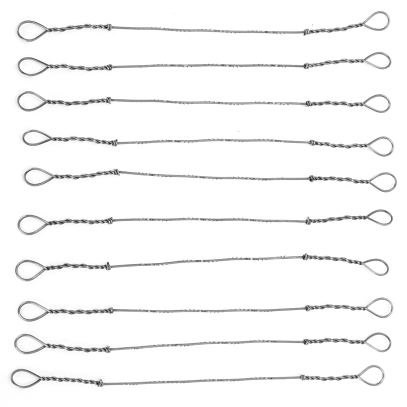 Packung Mit 10 Geraden Sägeblättern Aus Hochkohlenstoffhaltigem Stahl, 130 Mm
