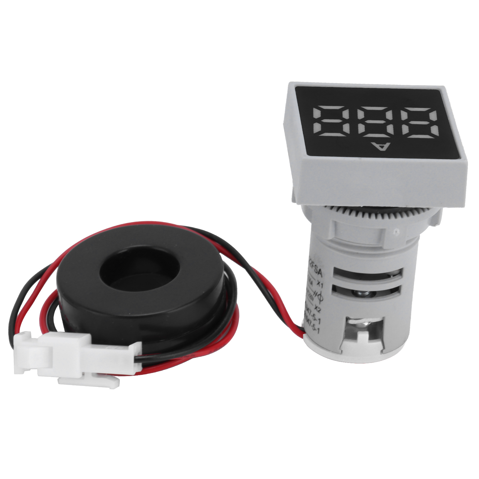 Digitales Amperemeter Mit Matter Frontplatte, Kontrollleuchte, 220 V Wechselstrom, Ad16-22fsa, Weiß
