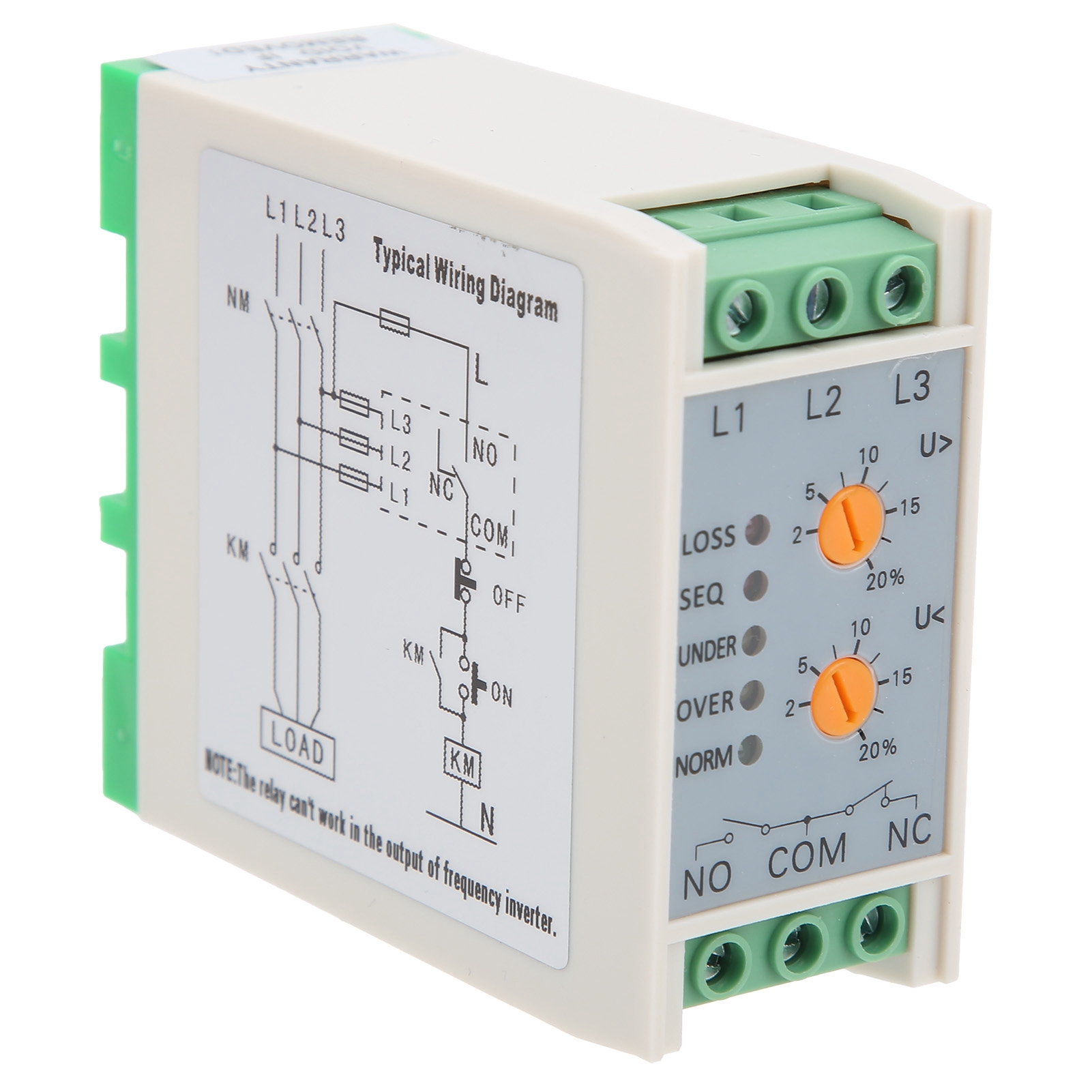 Jvr-380w Überspannungs- Und Unterspannungsschutzrelais, Phasenfolgeschutz, 380 V Ac, 50/60 Hz
