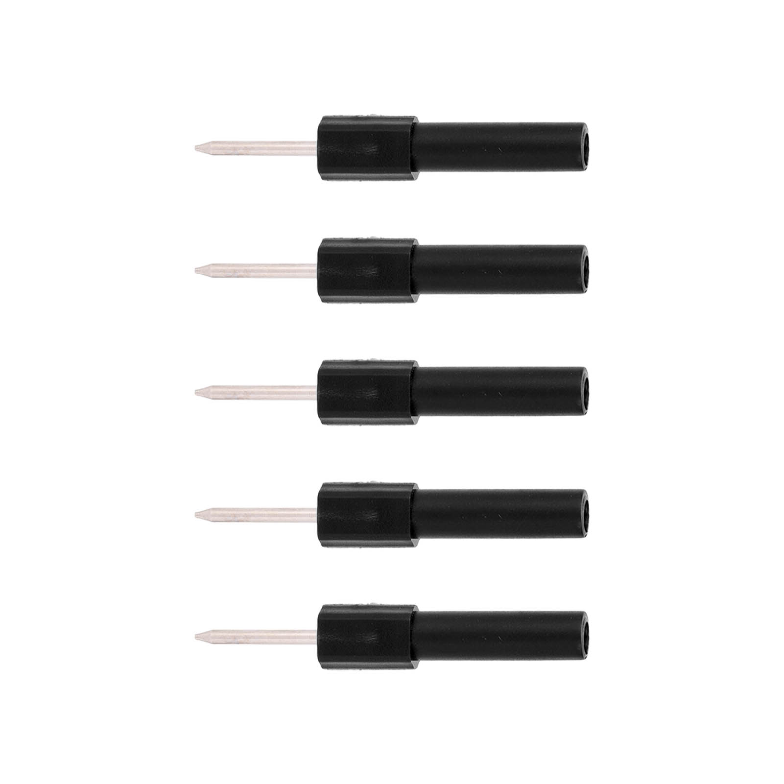 Packung Mit 5 Rückseitig Isolierten Messspitzen, Multimeter-diagnosenadeln, 4-mm-bananenbuchsen, Schwarz.