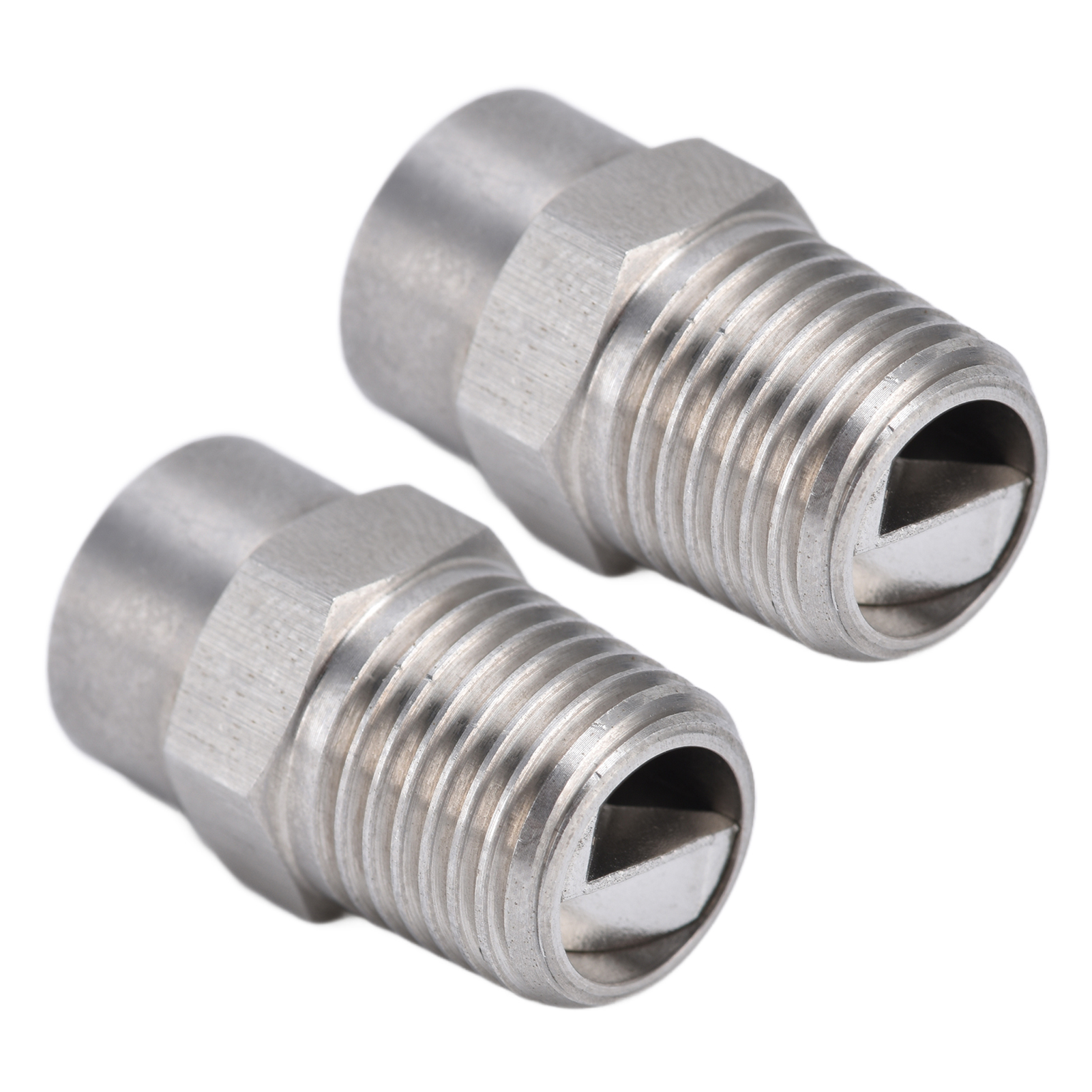 Set Aus 2 Verschleißfesten, Großflächigen, Kompakten Und Praktischen Sprühdüsen Aus Edelstahl 304 Für Optimale Sprühnebelanwendung (2,4 Mm).