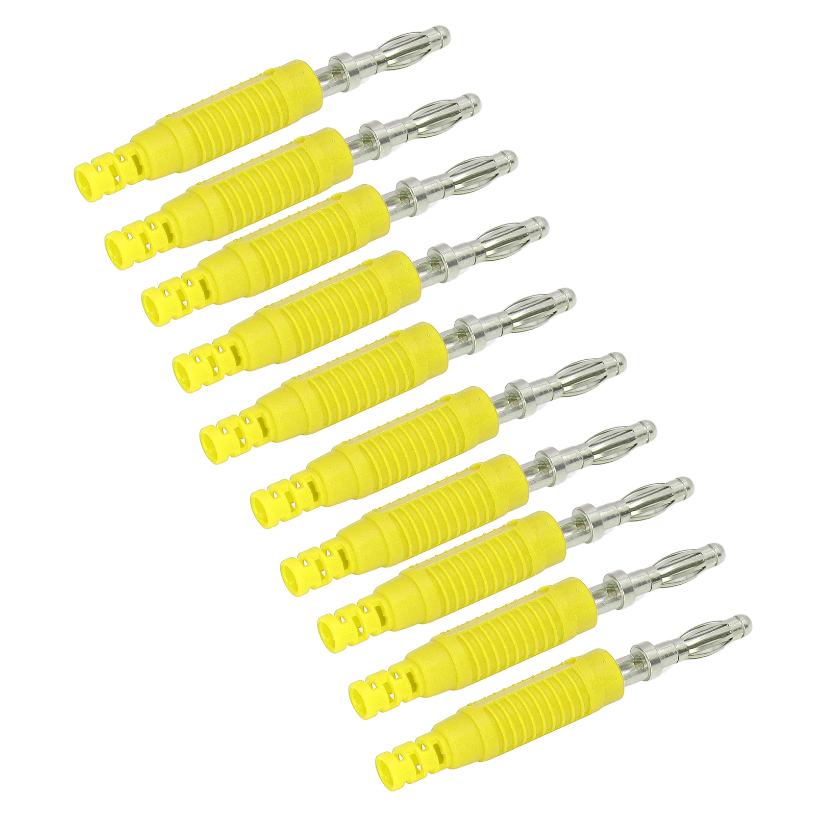 Packung Mit 10 Messing-pa-steckern (männlich) Mit Isolierhülse, Adapter Für Gelbe J.10031-sonde