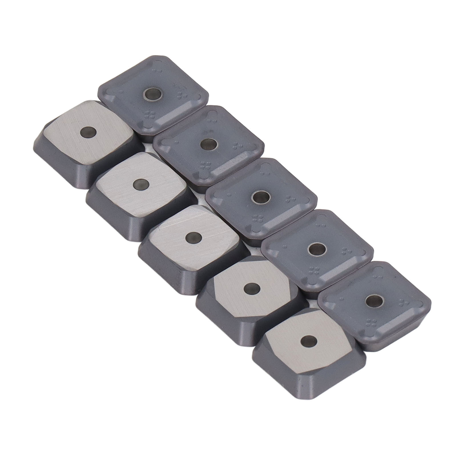 Satz Mit 10 Hartmetall-dreheinsätzen Für Cnc-fräsen Und -drehen Seet1203