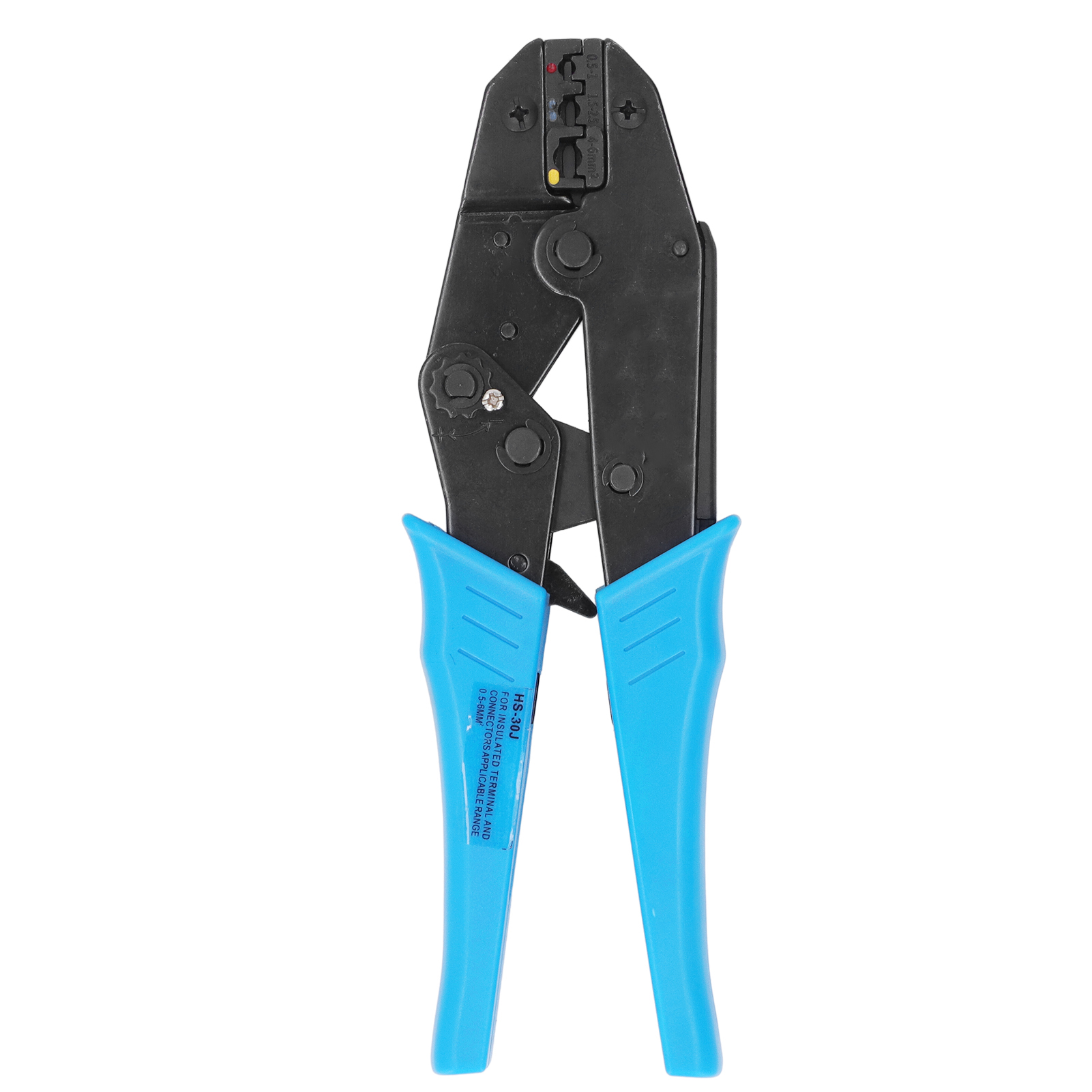 Crimpzange Für Kabelschuhe, Abisolierwerkzeug Für Sicherheitsdrähte, Austauschbares Backenset Mit Ergonomischem Griff