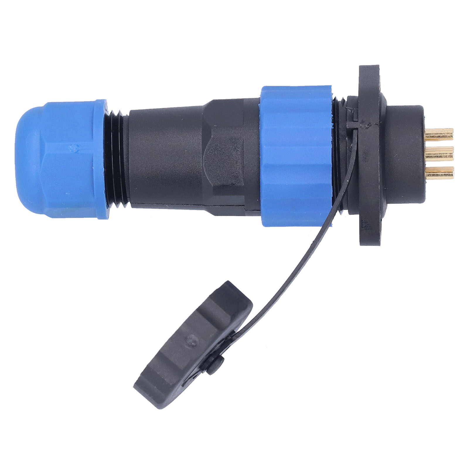 Ip68 Wasserdichter, Geflanschter Luftfahrt-stromanschluss, Ac380v Sp207-poliger Industrieadapter (380v 10a)