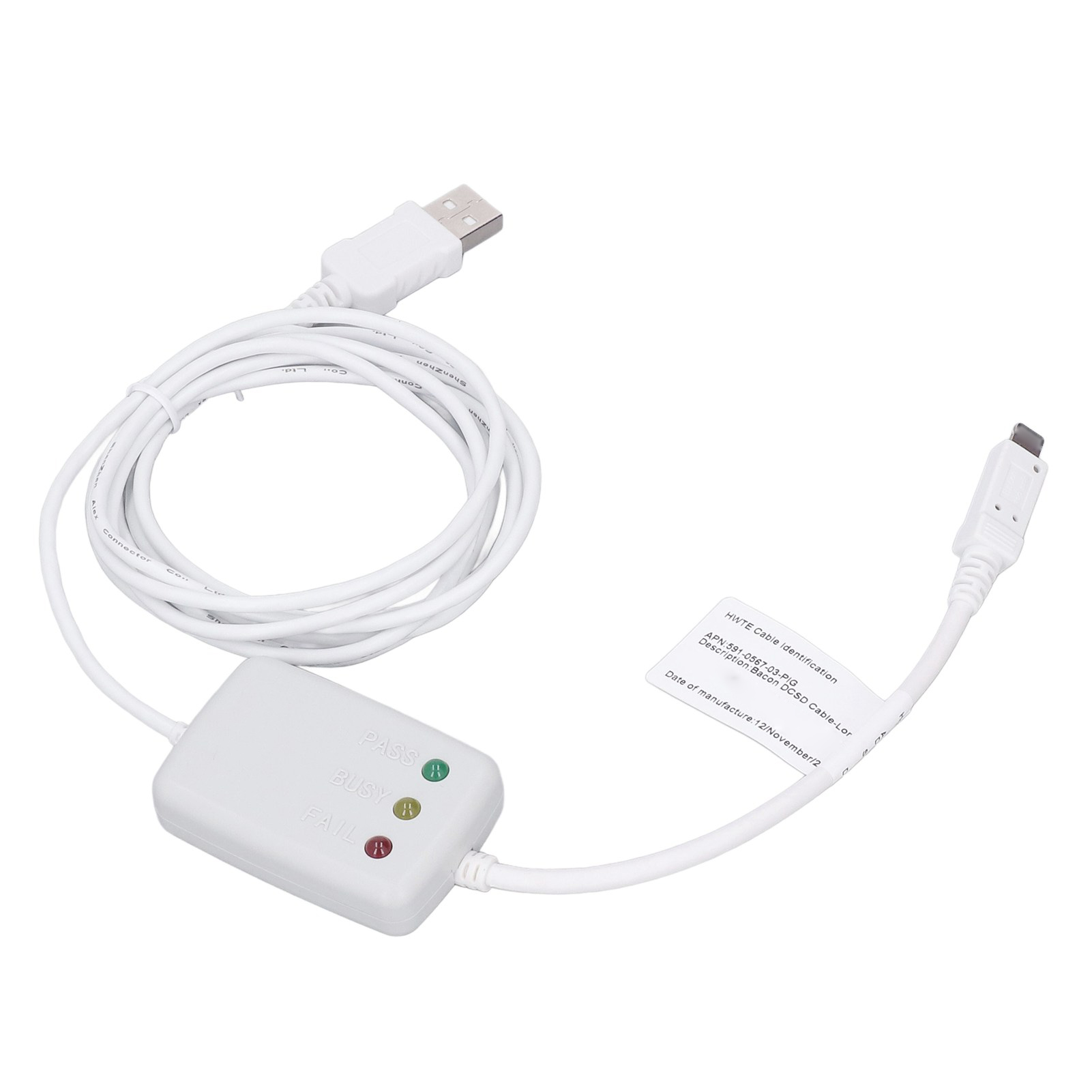 Dcsd Usb-testkabel Für Iphone 6s X (weiß) – Echtzeit-erkennung