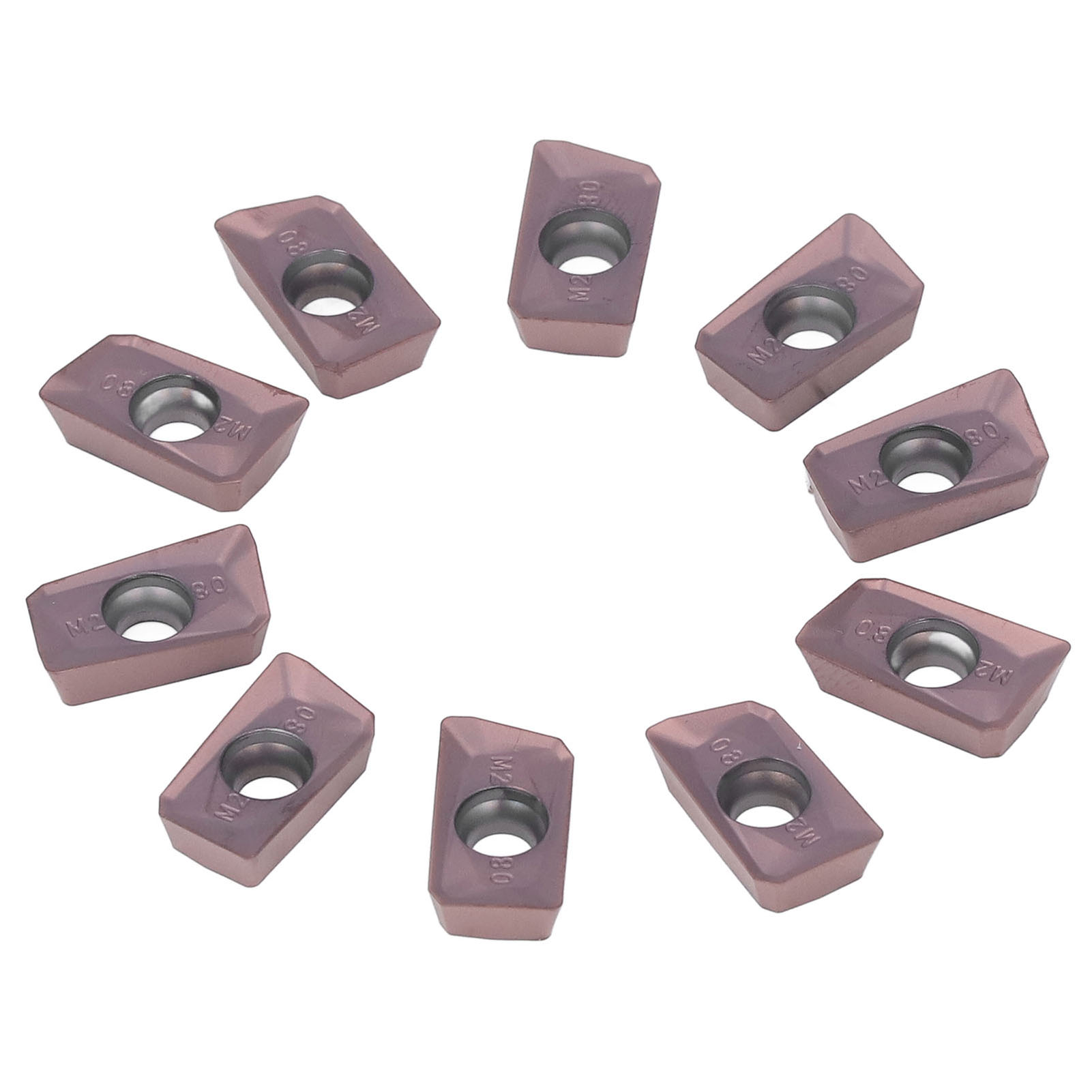 10 Hochgeschwindigkeits-hartmetall-dreheinsätze Für Cnc-fräsen Mit Mehrschichtbeschichtung (apmt1604pderm2)
