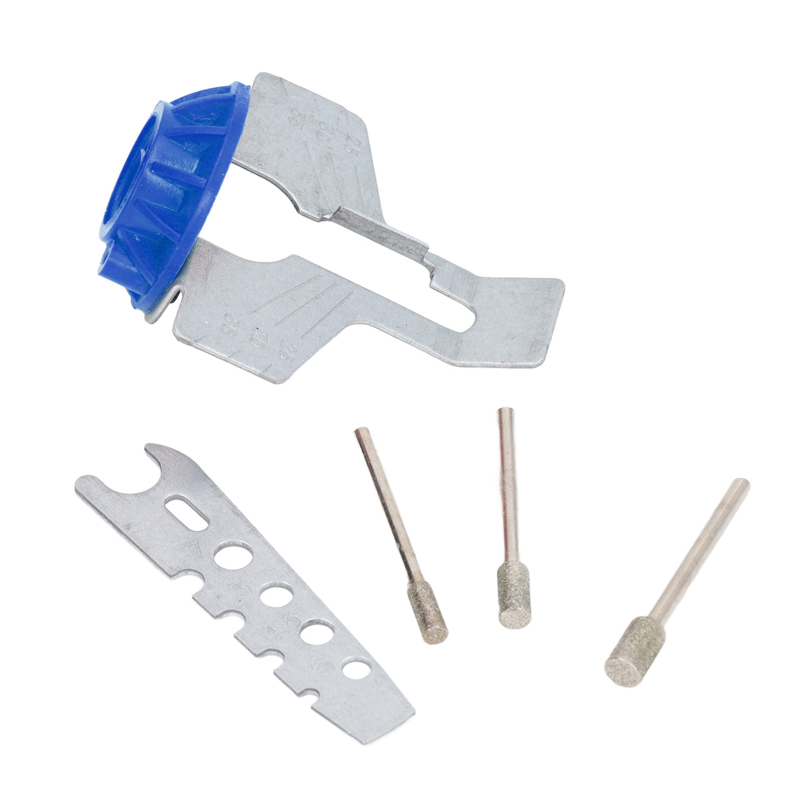 Hochgeschwindigkeitsstahl-kettensägenketten-schärfset, Rotationsschärfer, Blau