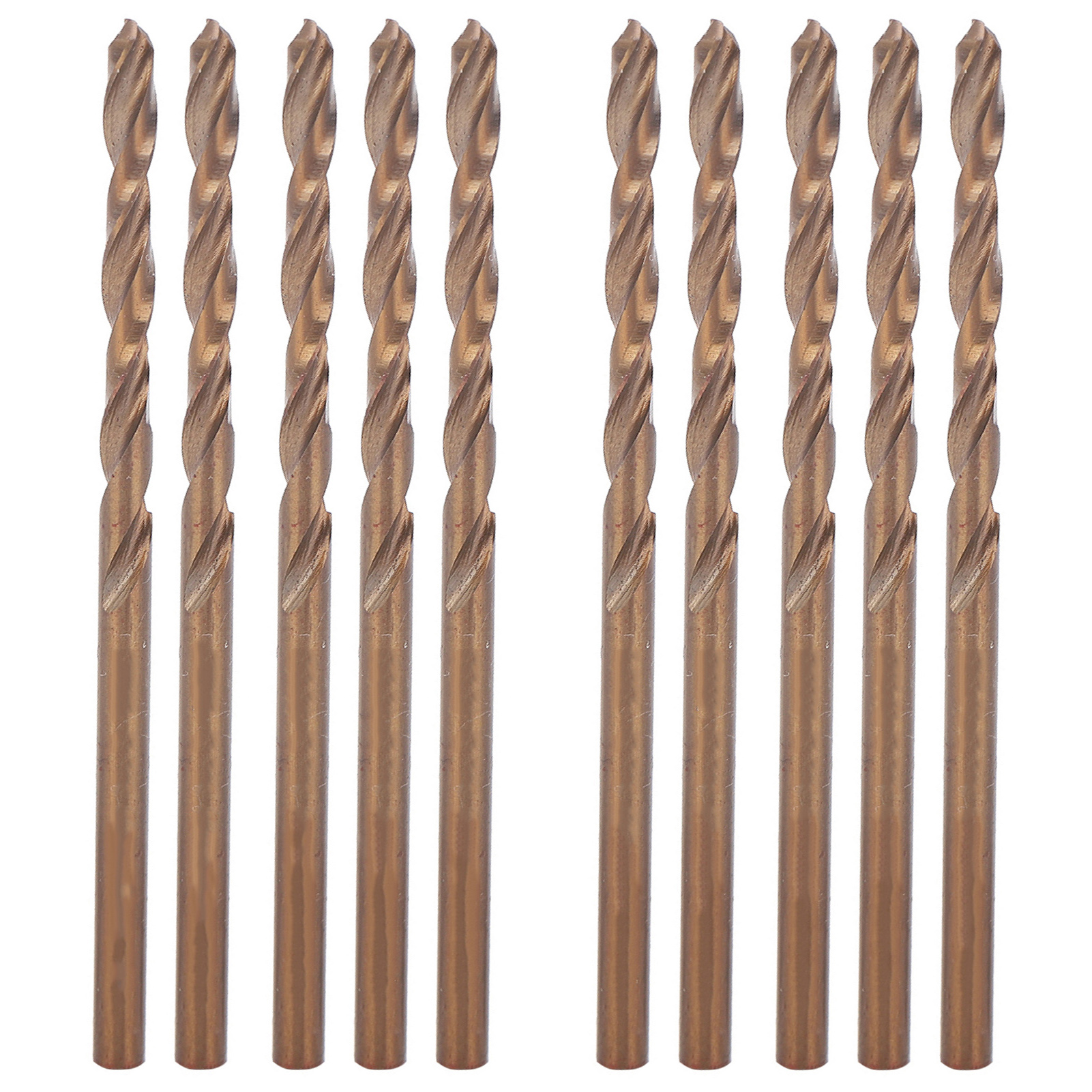 10 Hss-spiralbohrer Mit Parallelschaft Und Spiralförmigen Nuten Für Die Titanbeschichtung, 3,0-mm-handstanzwerkzeug