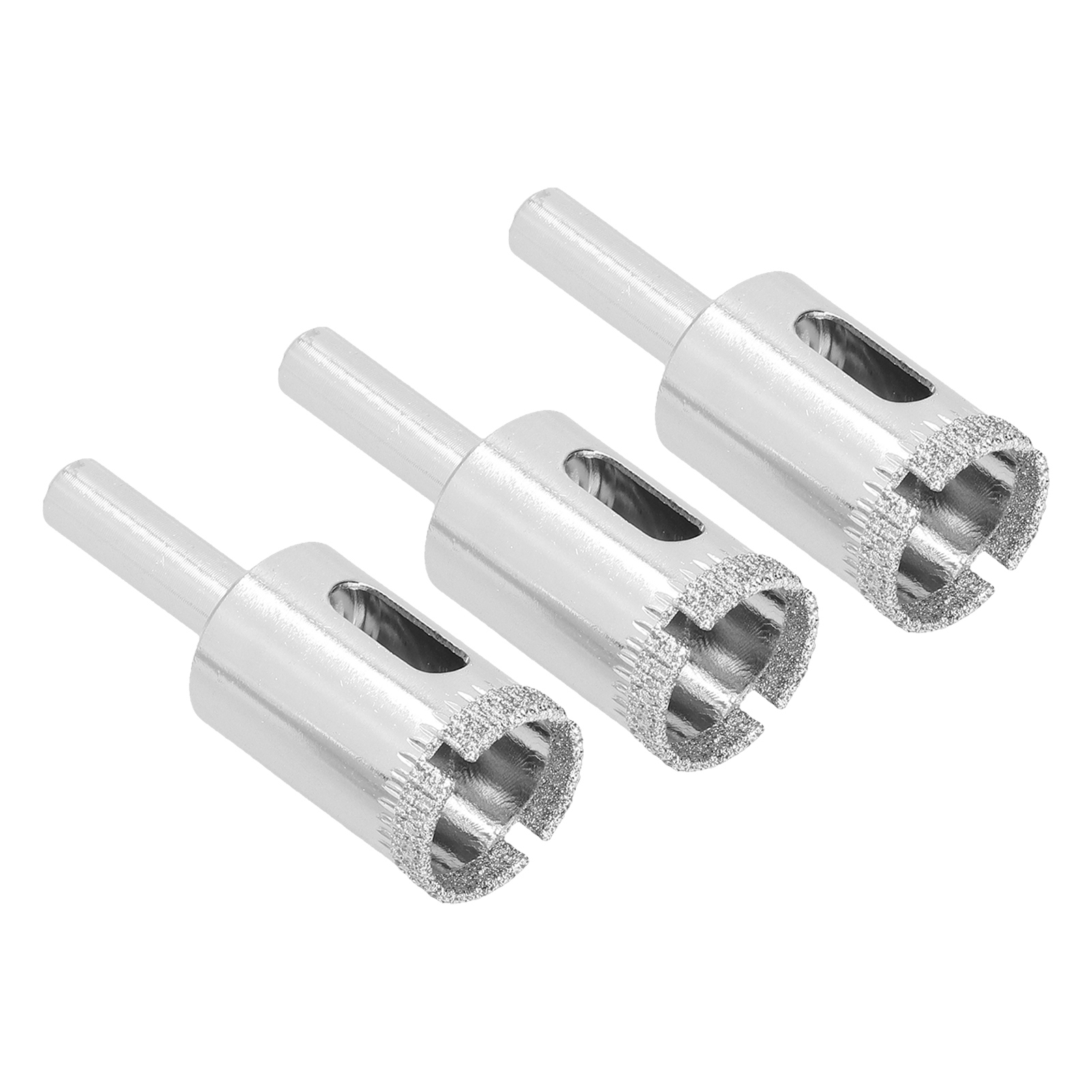 Set Aus 3 Robusten 20-mm-diamant-lochsägen Für Glas, Keramik Und Fliesen.