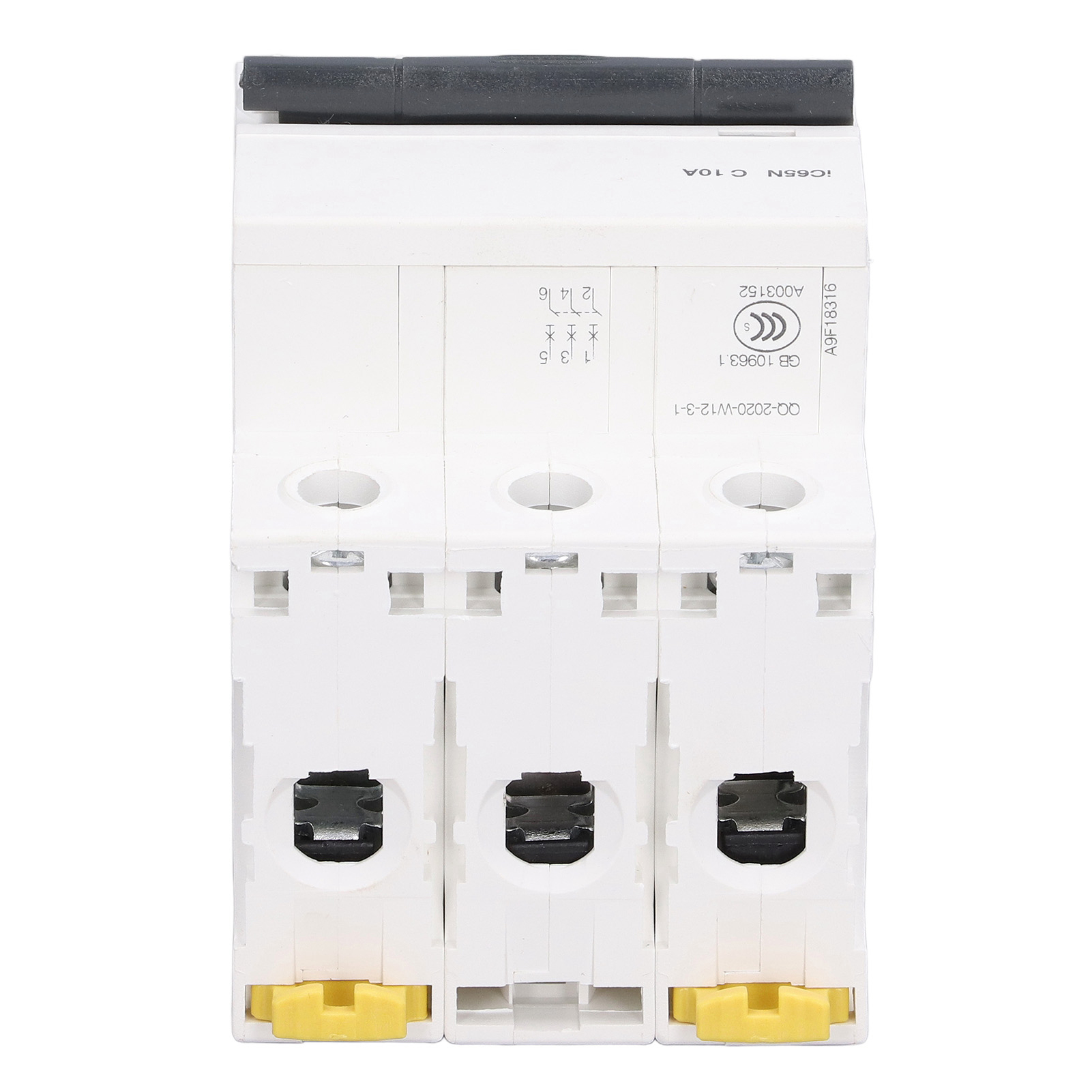 Miniatur-drehstrom-leistungsschalter 400 V, Din-schienenmontage, Unterspannungsüberlastschutz Ic65nc10a (10 A)