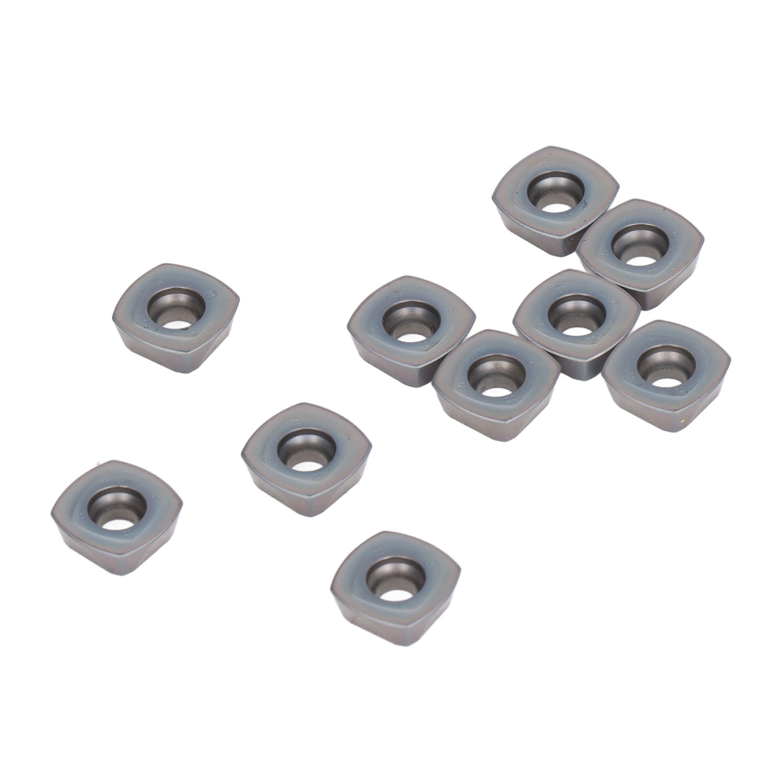 10 Beschichtete Quadratische Hartmetall-dreheinsätze Für Industrielle Cnc-fräsarbeiten