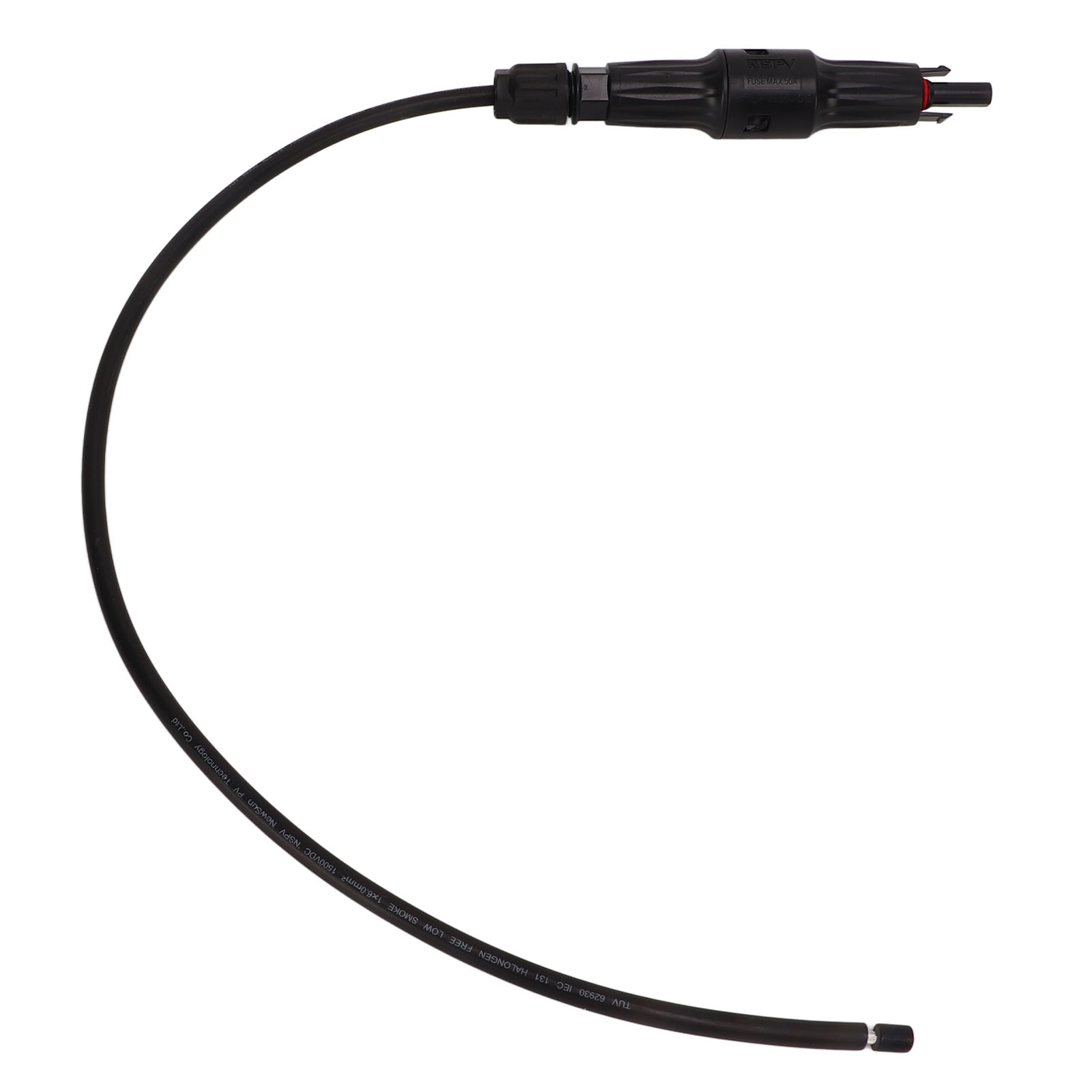 Wetterfester Photovoltaik-sicherungsstecker, Wasserdichter Sicherungshalter Ip68, 1500 V Dc, 50 A