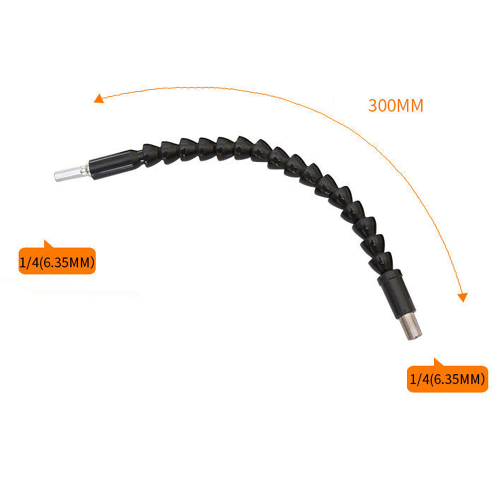 Set Mit 10 Flexiblen Sechskantschaft-schraubendreherverlängerungen Aus Metall Für Elektrische Bohrmaschinen