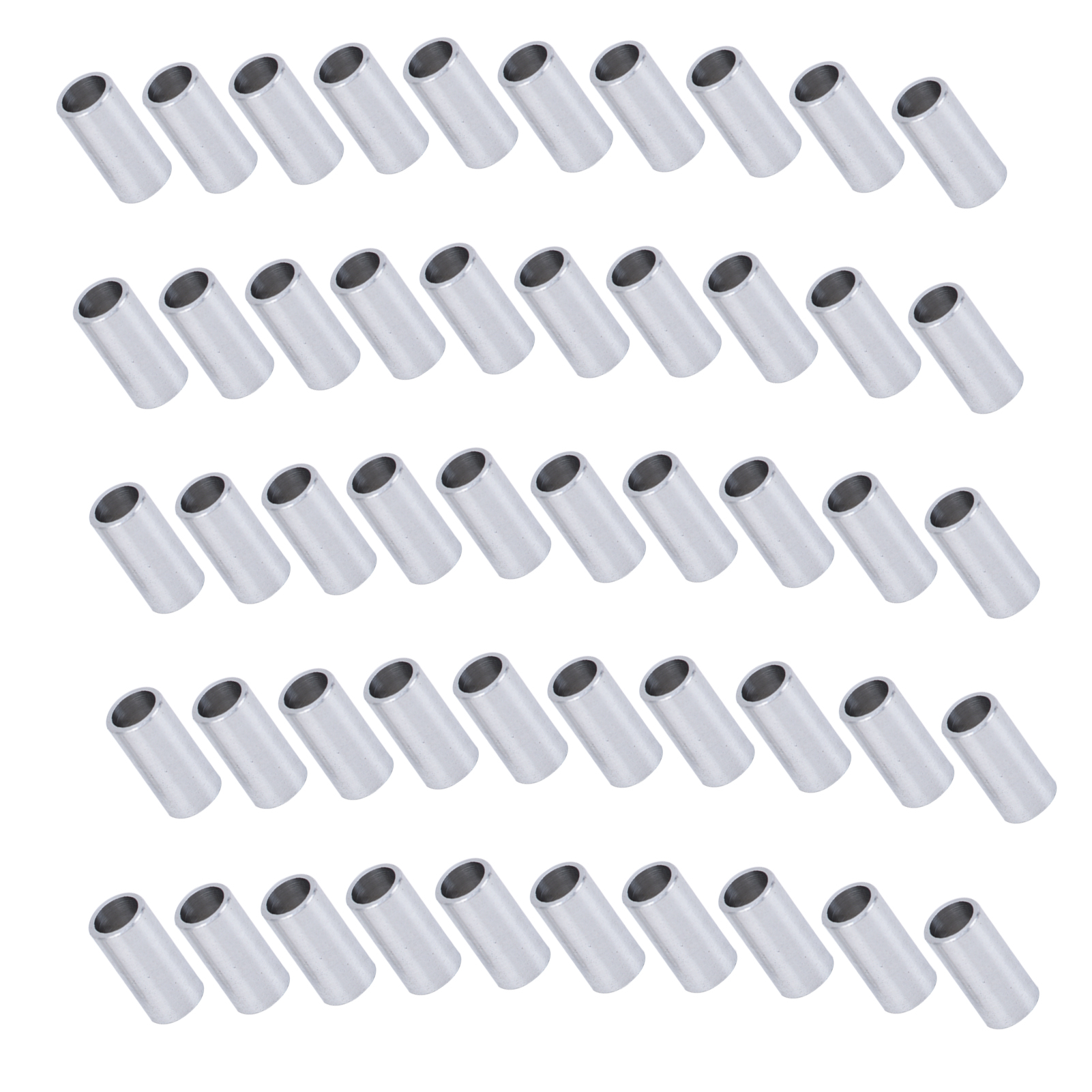 Runder Aluminium-distanzring, Ohne Gewinde, Flache Dichtung Aus Aluminiumlegierung, 4 Mm Außendurchmesser, 10 Mm Länge